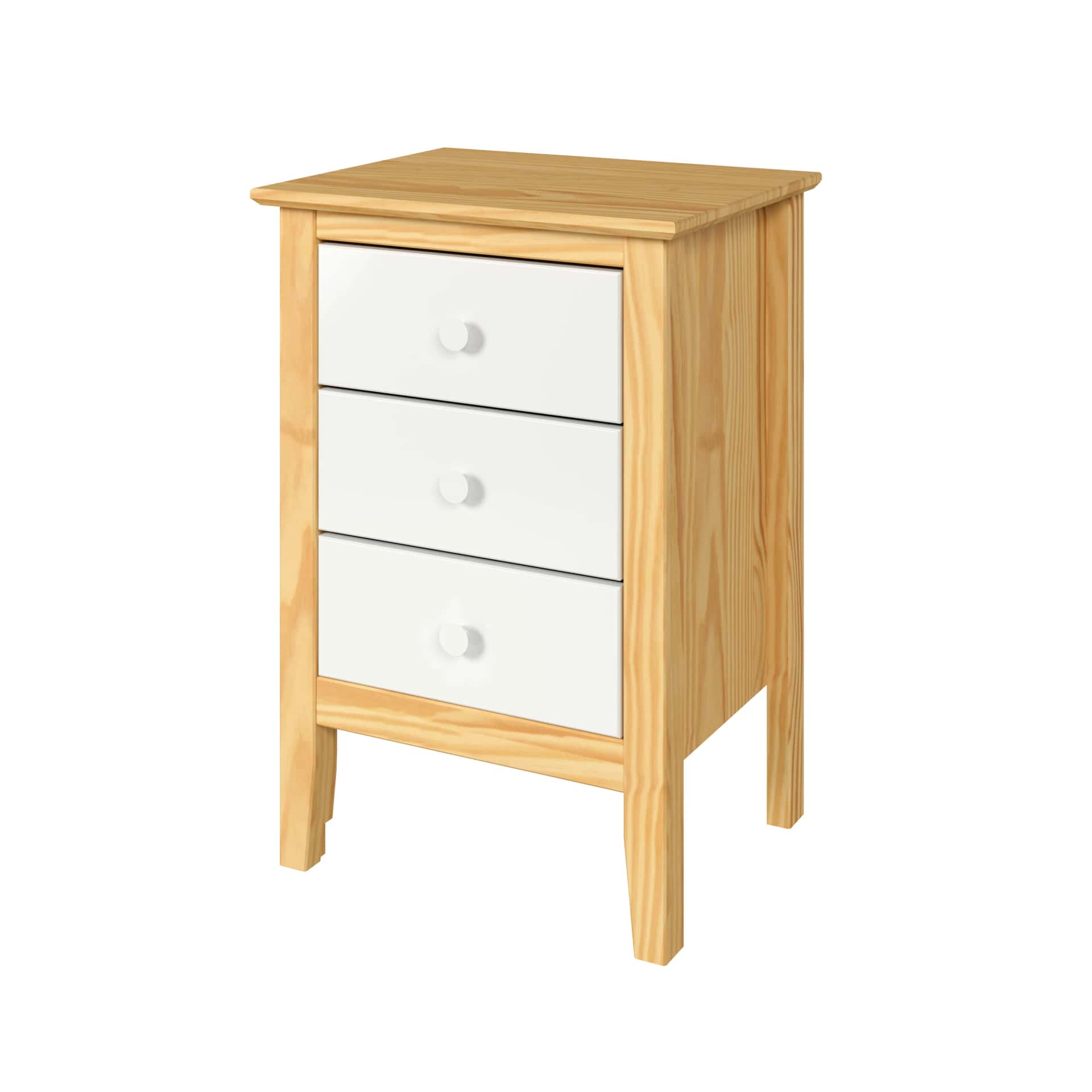 3 Drawer Bedside Nightstand Versatile and elegant solid wood storage for any room. - view 9
