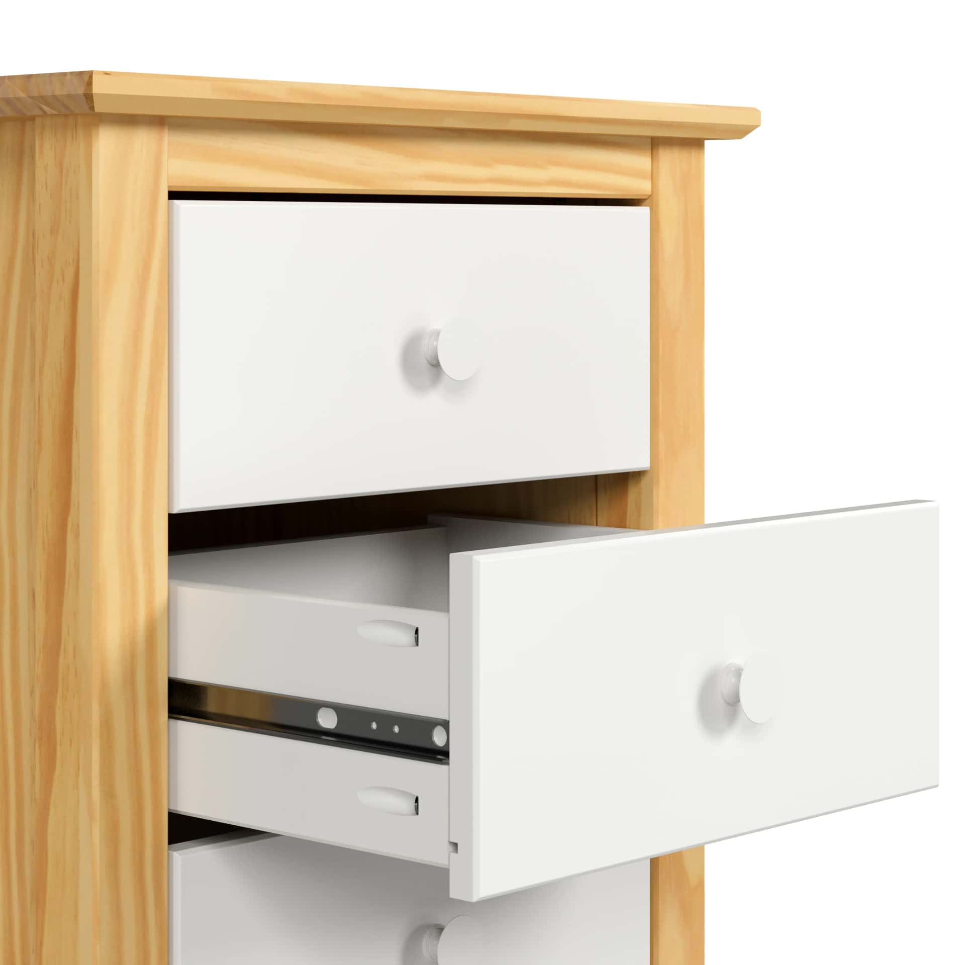 3 Drawer Bedside Nightstand Versatile and elegant solid wood storage for any room. - view 10