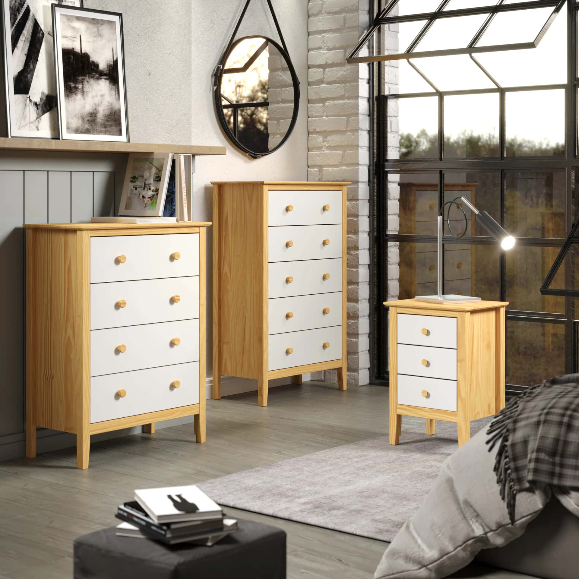 4 Drawer Dresser, Moda Organize beautifully with this timeless, solid pine addition. - view 8