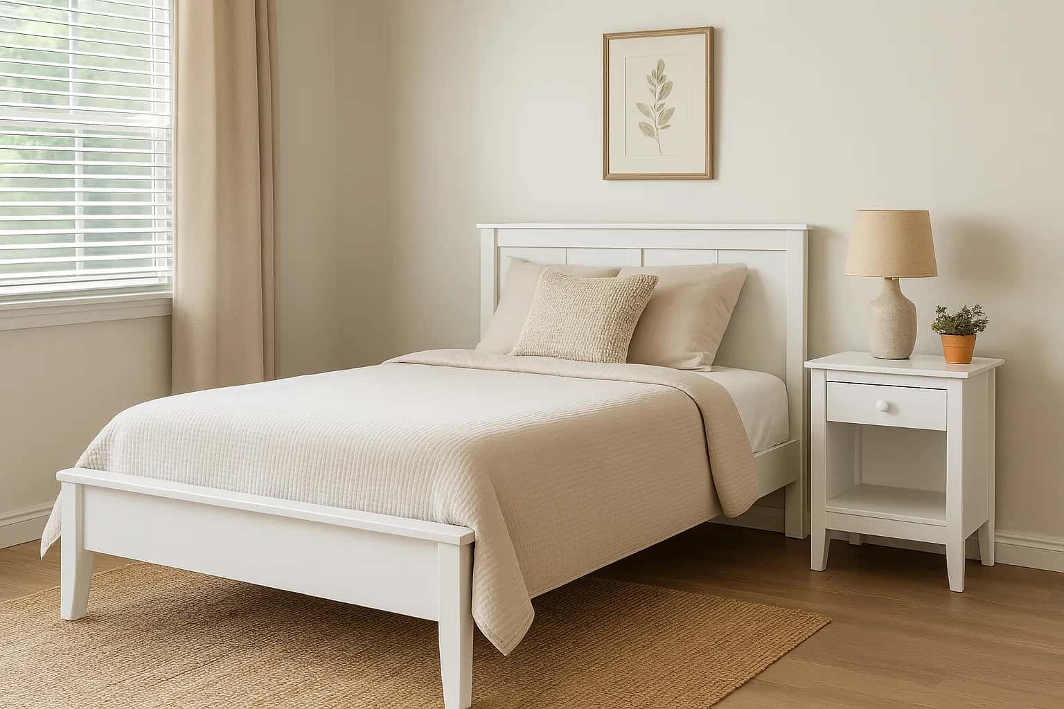 1 Drawer Bedside Nightstand Essential bedside storage with a classic, solid wood design. - view 17