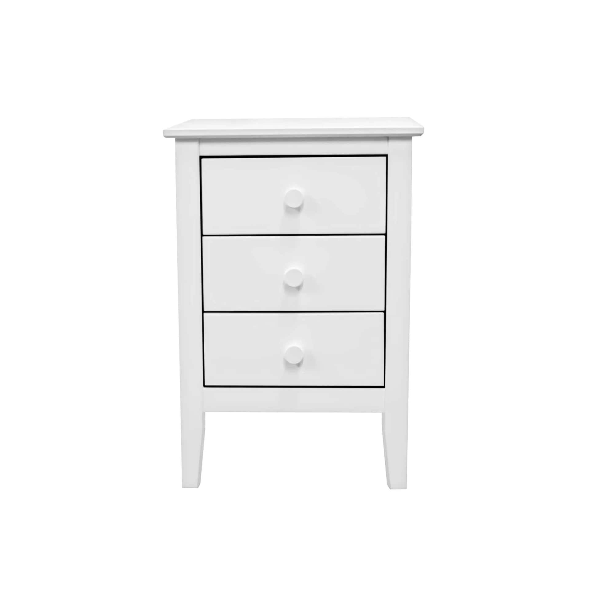 3 Drawer Bedside Nightstand Versatile and elegant solid wood storage for any room. thumbnail