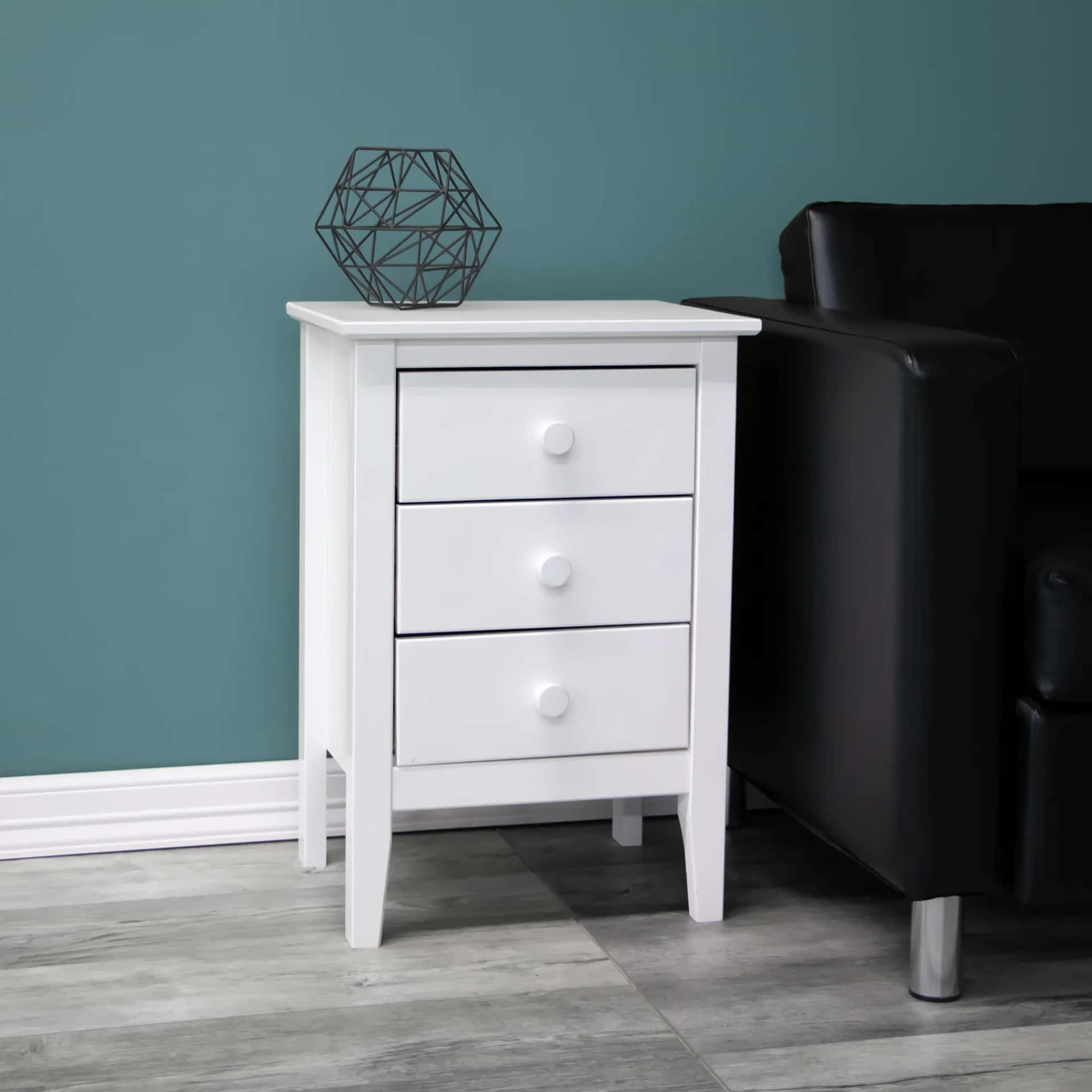3 Drawer Bedside Nightstand Versatile and elegant solid wood storage for any room. - view 4