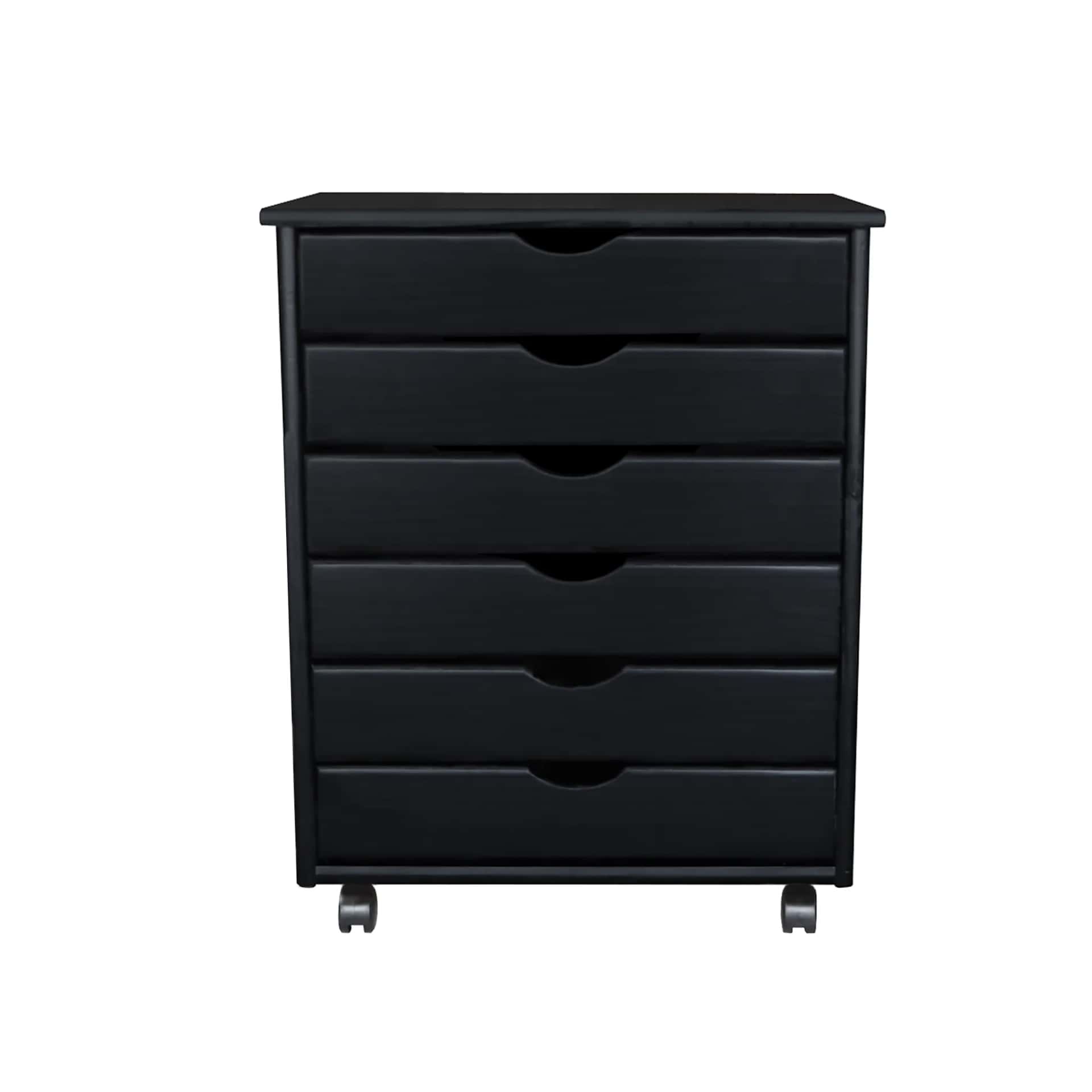 6 Drawer Wide Rolling Cart Go wider for serious craft and office supply storage. - view 4