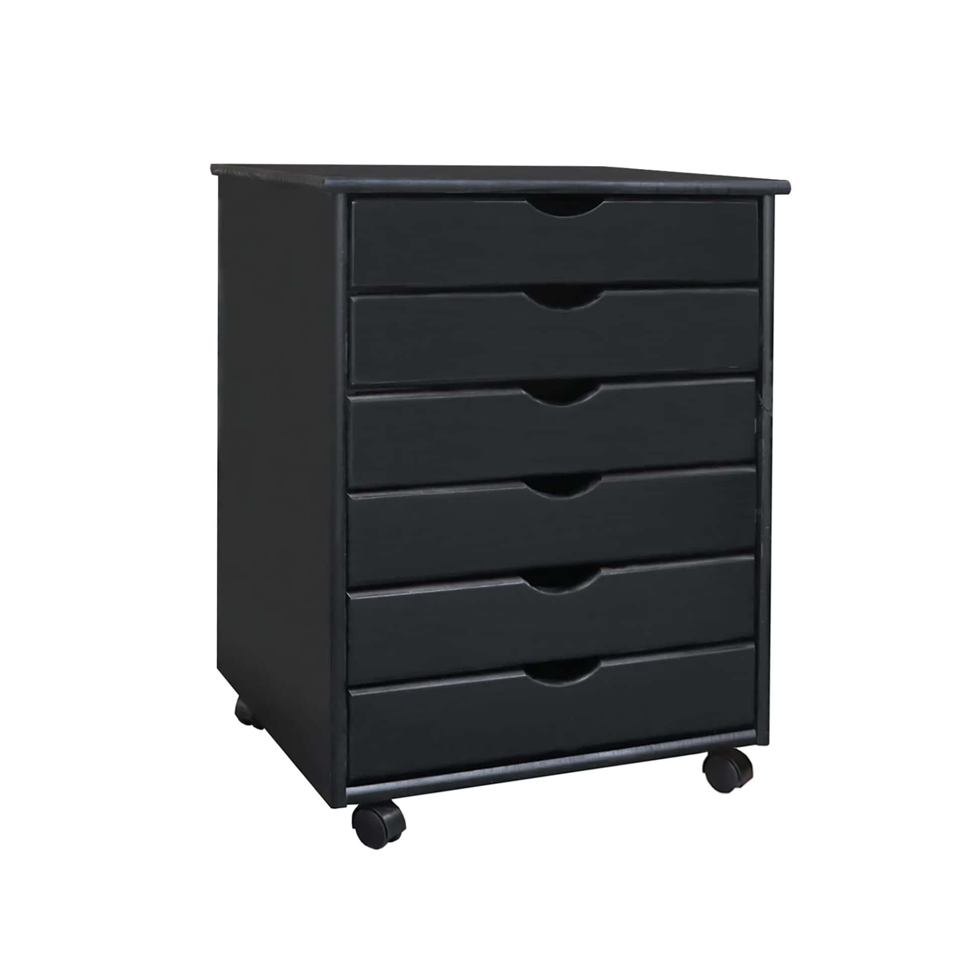 6 Drawer Wide Rolling Cart Go wider for serious craft and office supply storage. - view 5