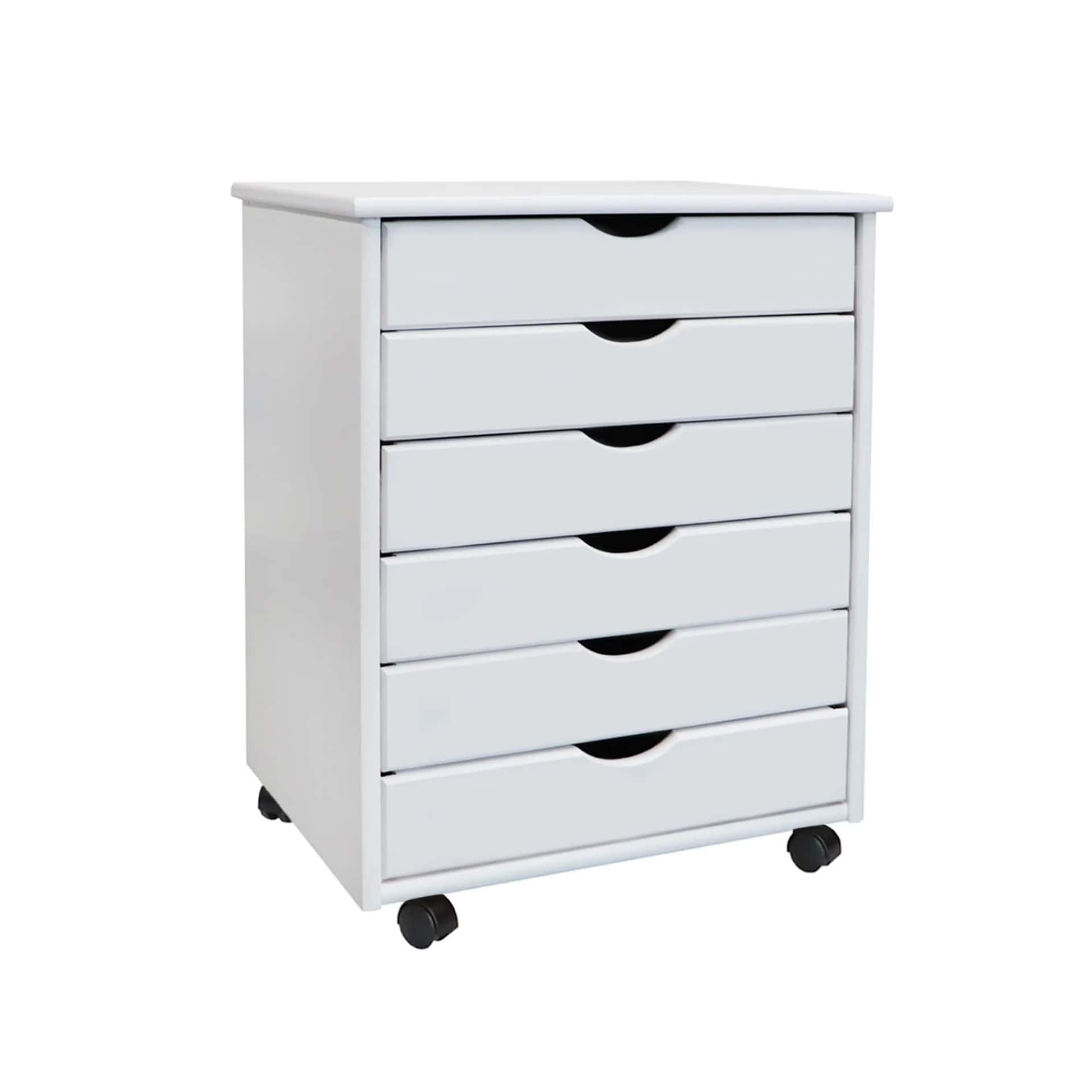 6 Drawer Wide Rolling Cart Go wider for serious craft and office supply storage. - view 8