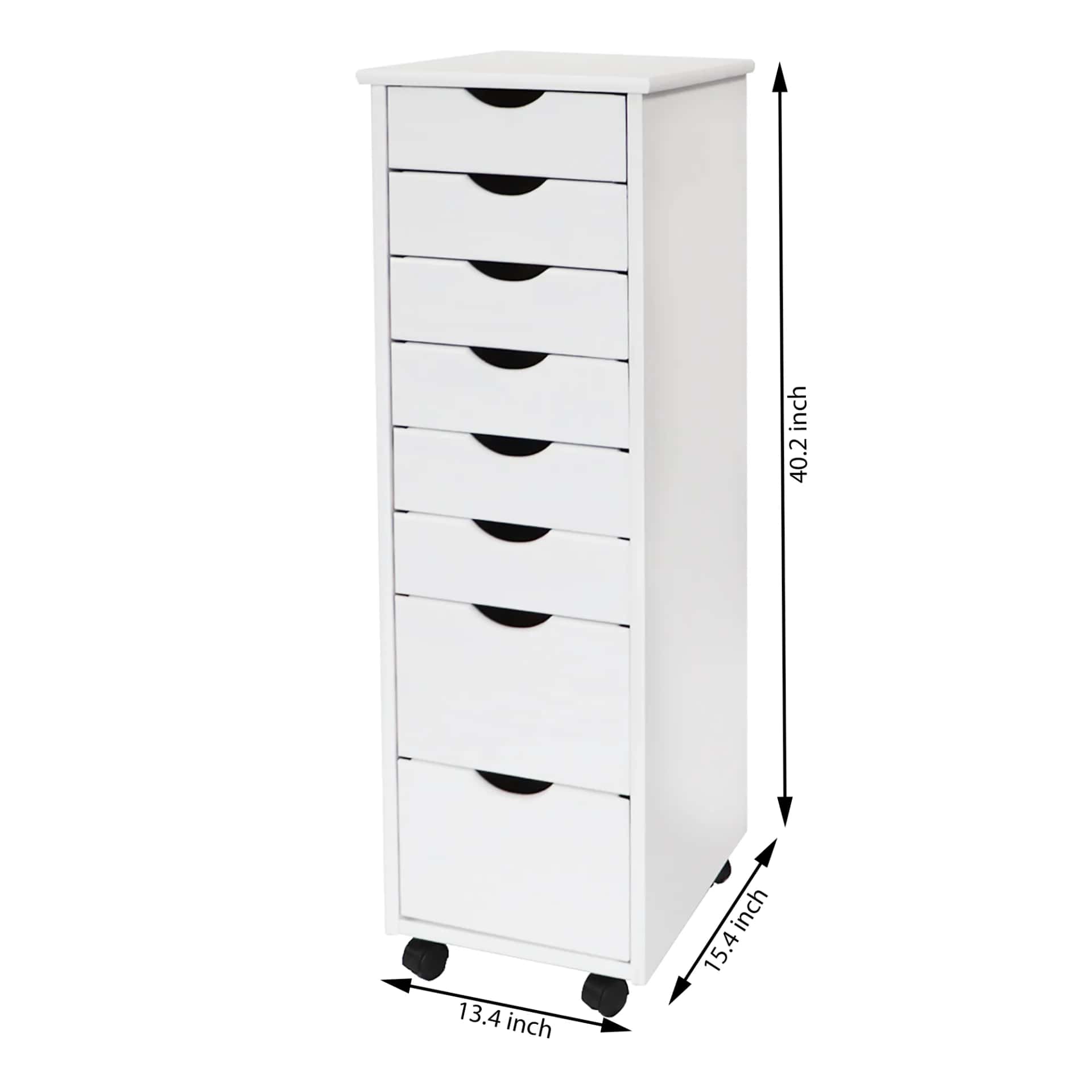 8 Drawer Rolling Cart Maximize your space with eight drawers for superior storage. - view 11