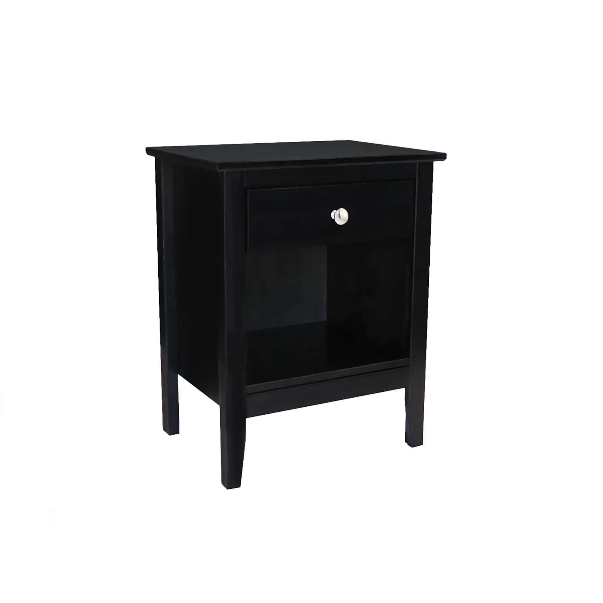 1 Drawer Bedside Nightstand Essential bedside storage with a classic, solid wood design. - view 2