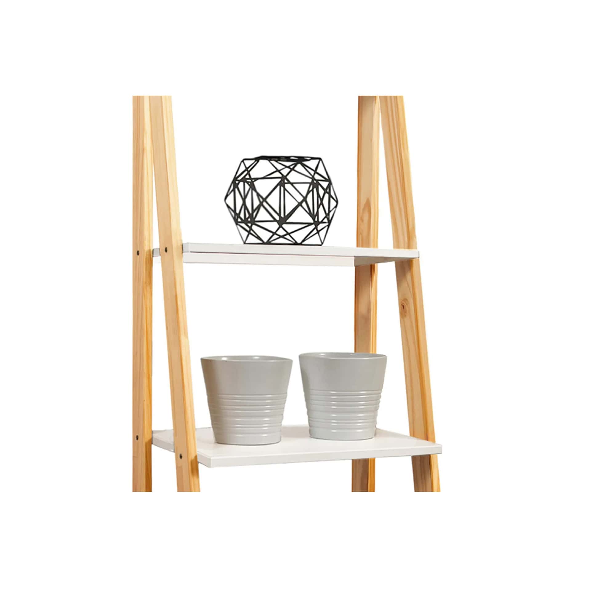 5 Shelf Ladder Bookshelf Stable, free-standing design to elevate any room's decor. - view 20