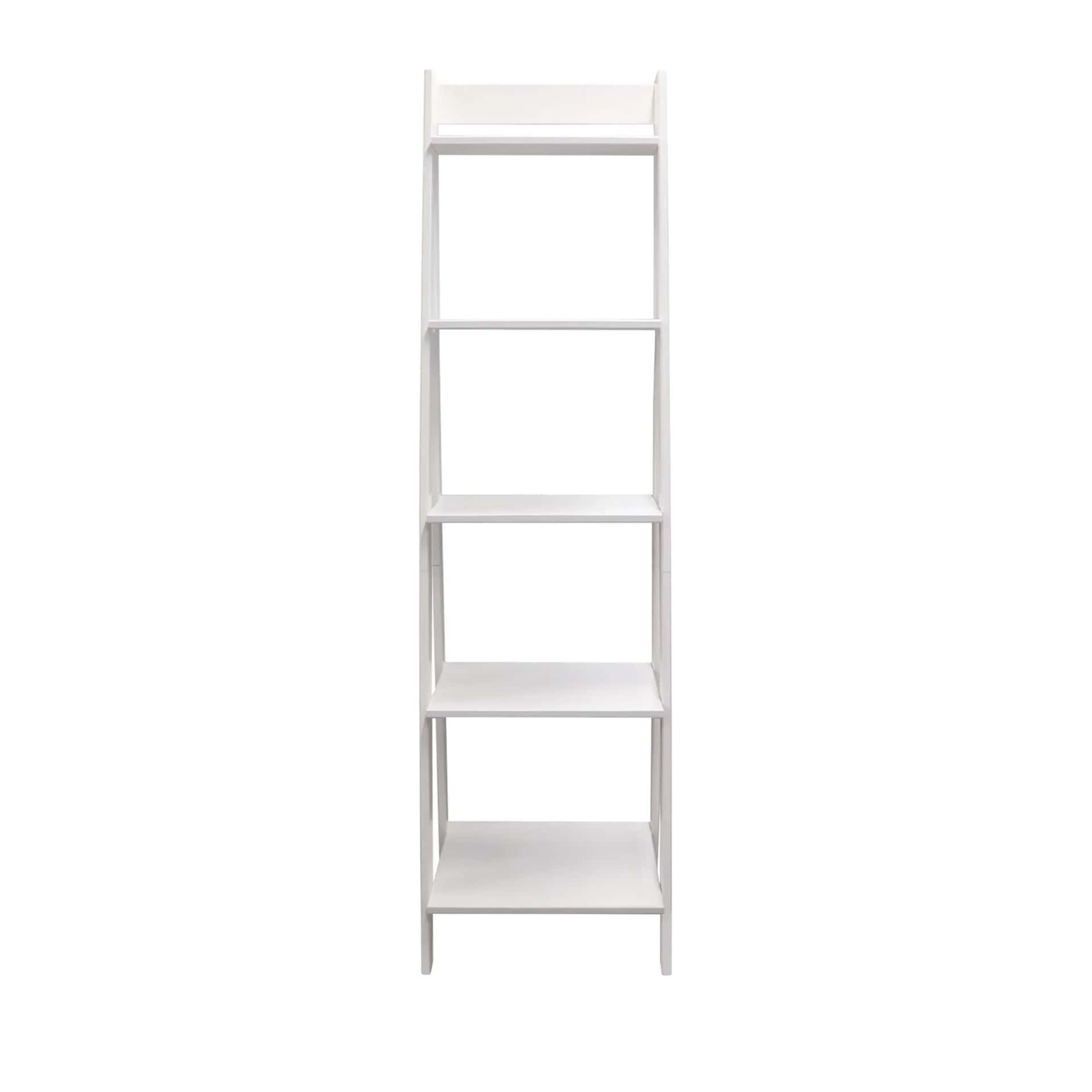5 Shelf Ladder Bookshelf Stable, free-standing design to elevate any room's decor. - view 7