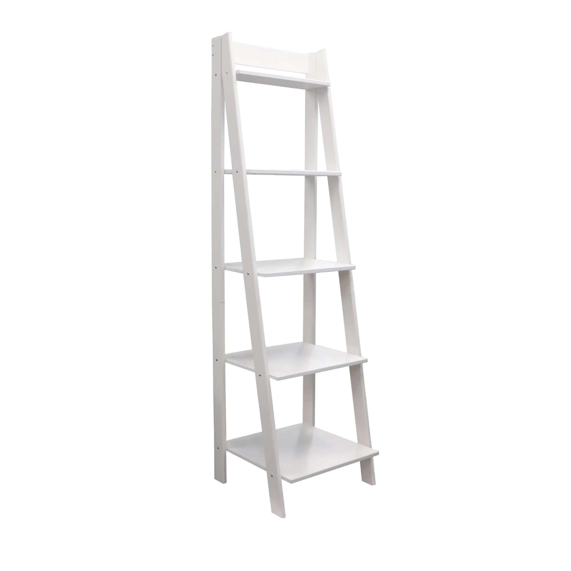 5 Shelf Ladder Bookshelf Stable, free-standing design to elevate any room's decor. - view 8
