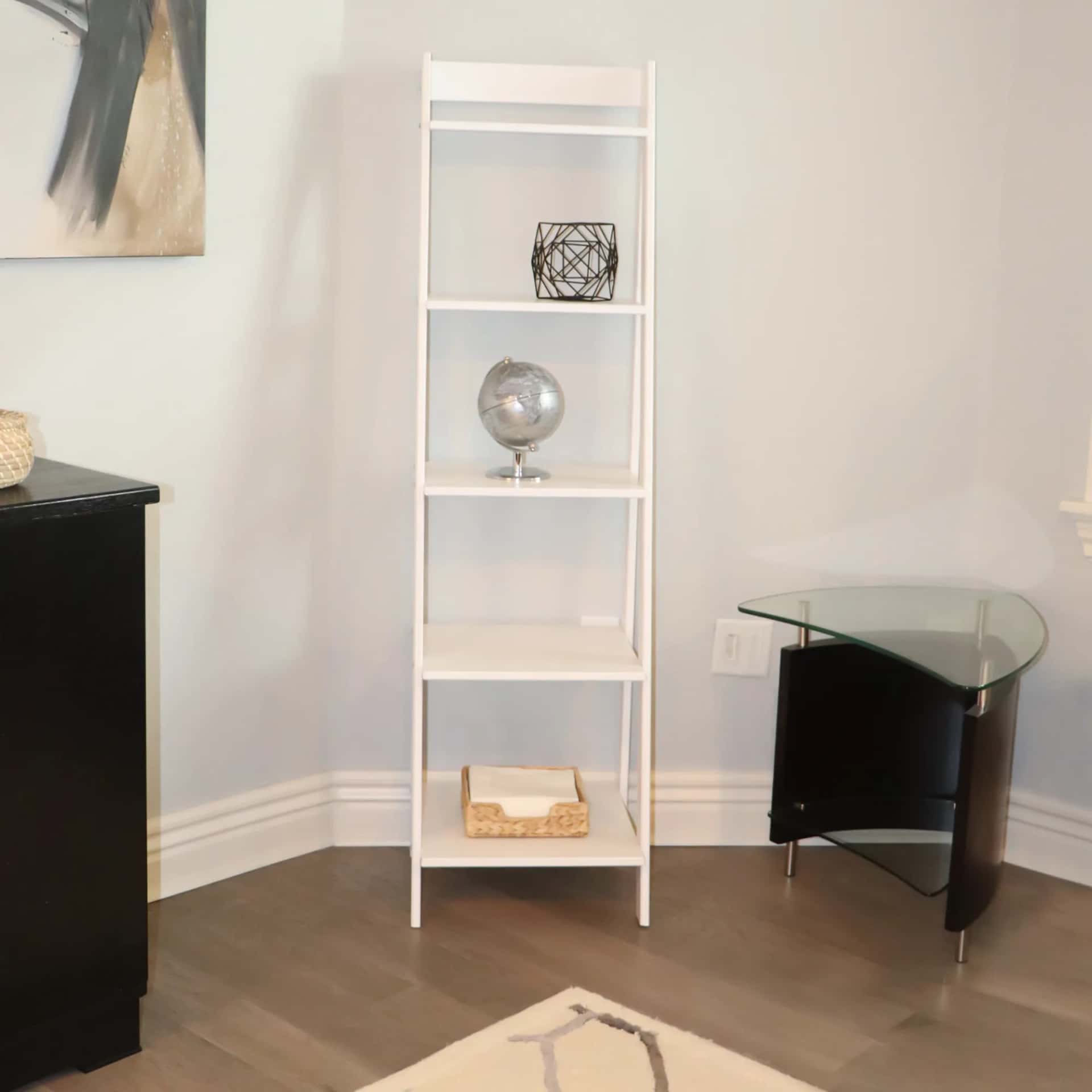 5 Shelf Ladder Bookshelf Stable, free-standing design to elevate any room's decor. - view 13
