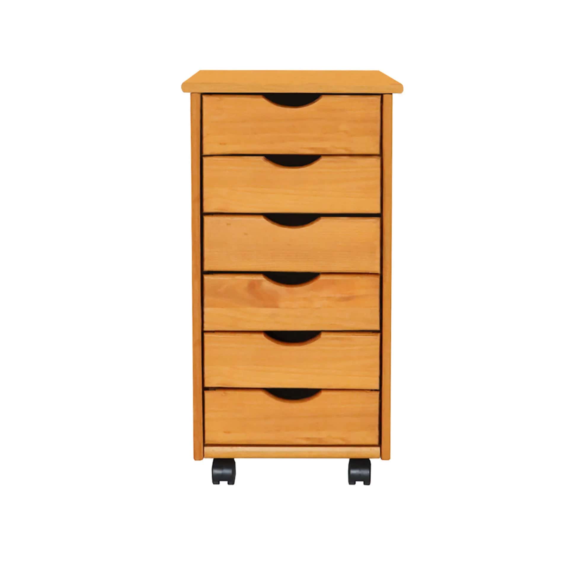 6 Drawer Rolling Cart Your mobile solution for stylish, everyday organization. thumbnail