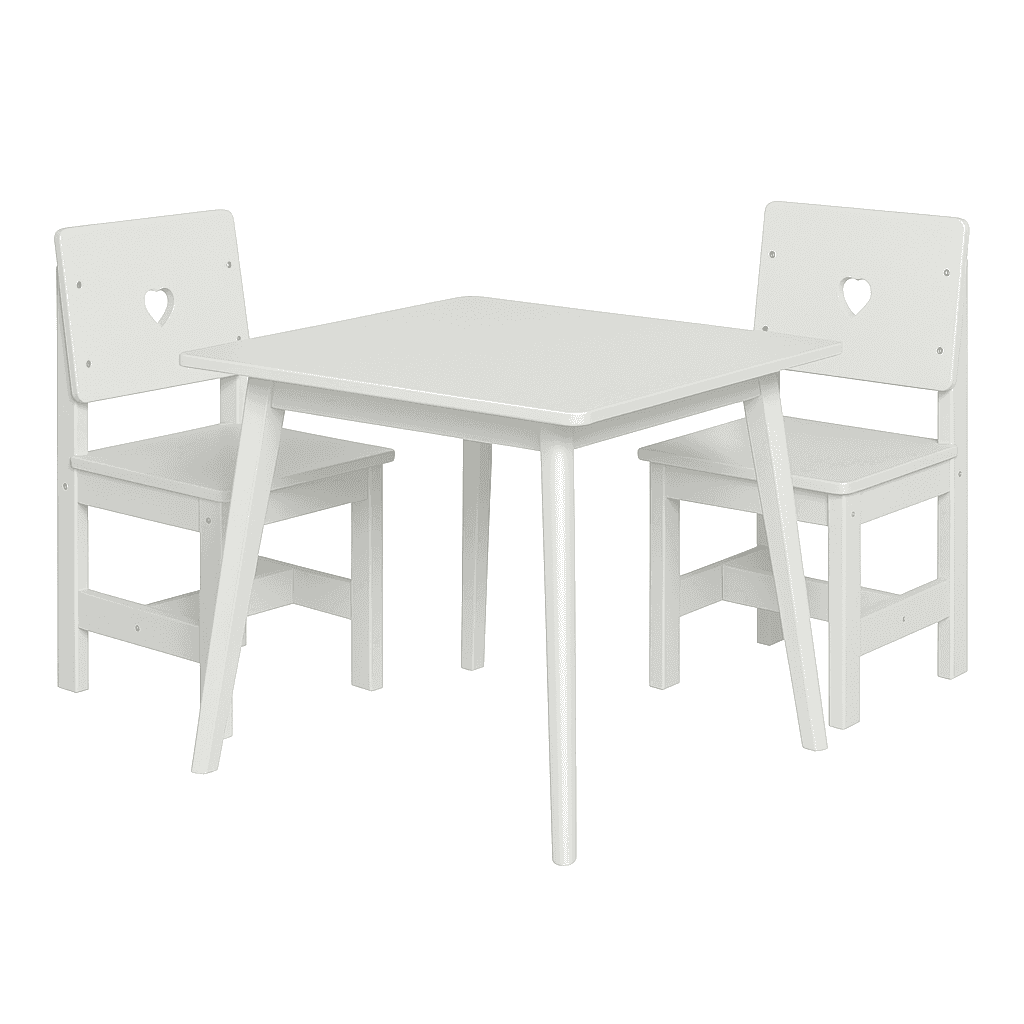 Kids Table and 2 Chairs Set Fun & Durable Play Space for Kids thumbnail