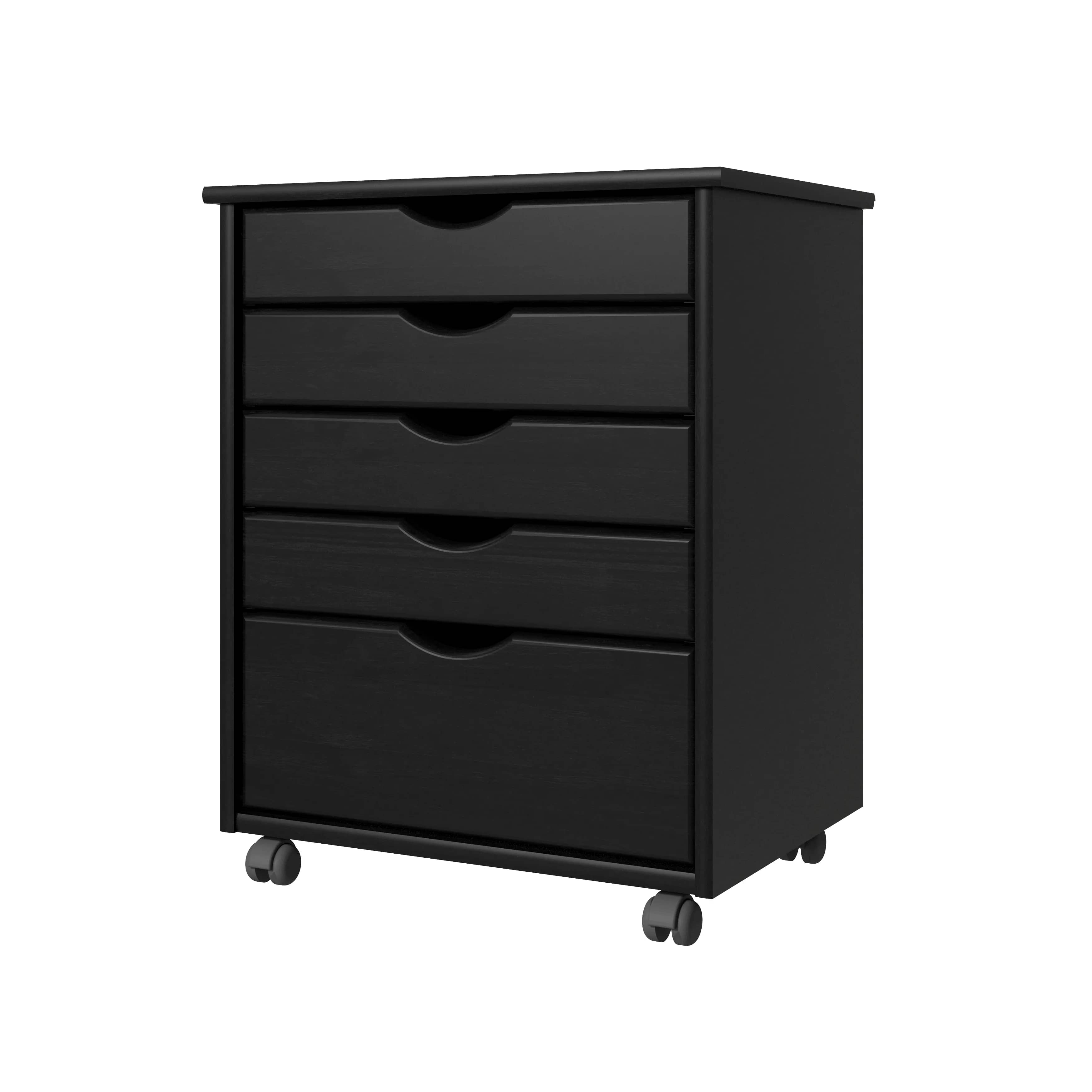 4+1 Drawer Wide Rolling Cart - view 3