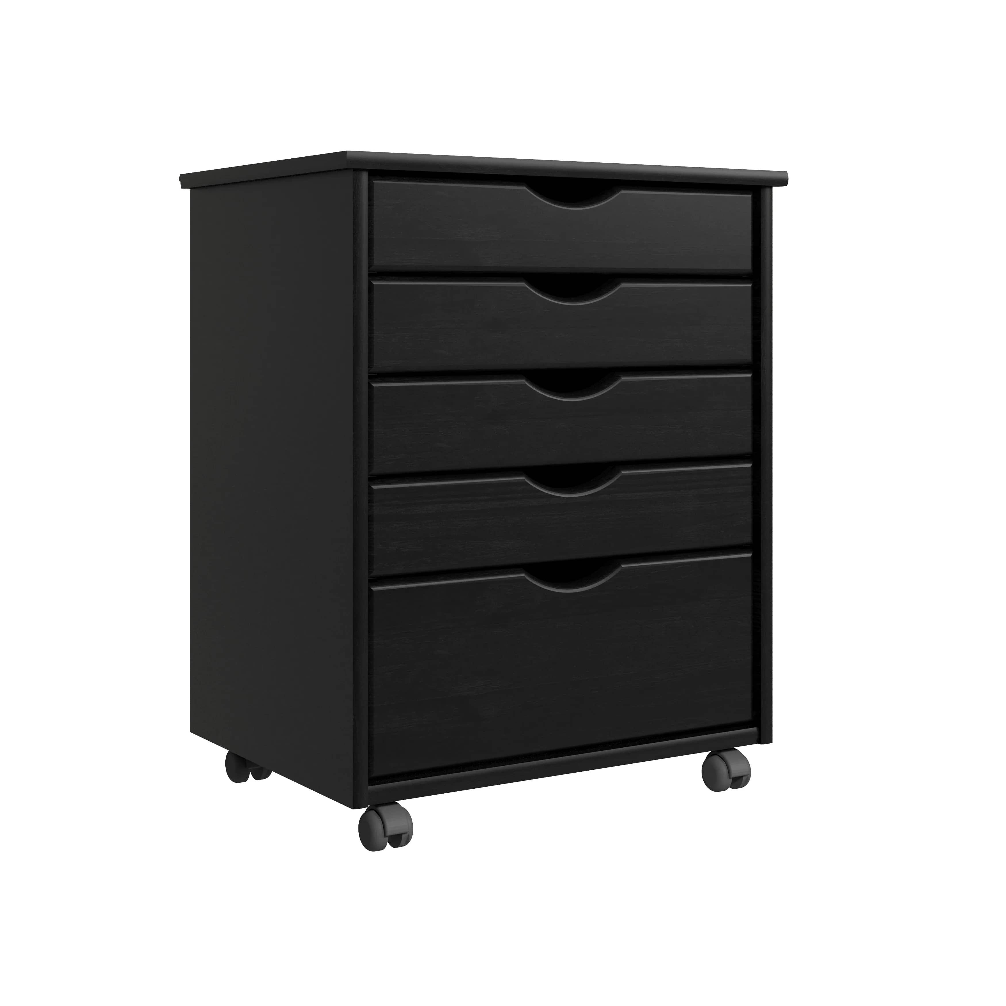 4+1 Drawer Wide Rolling Cart - view 2