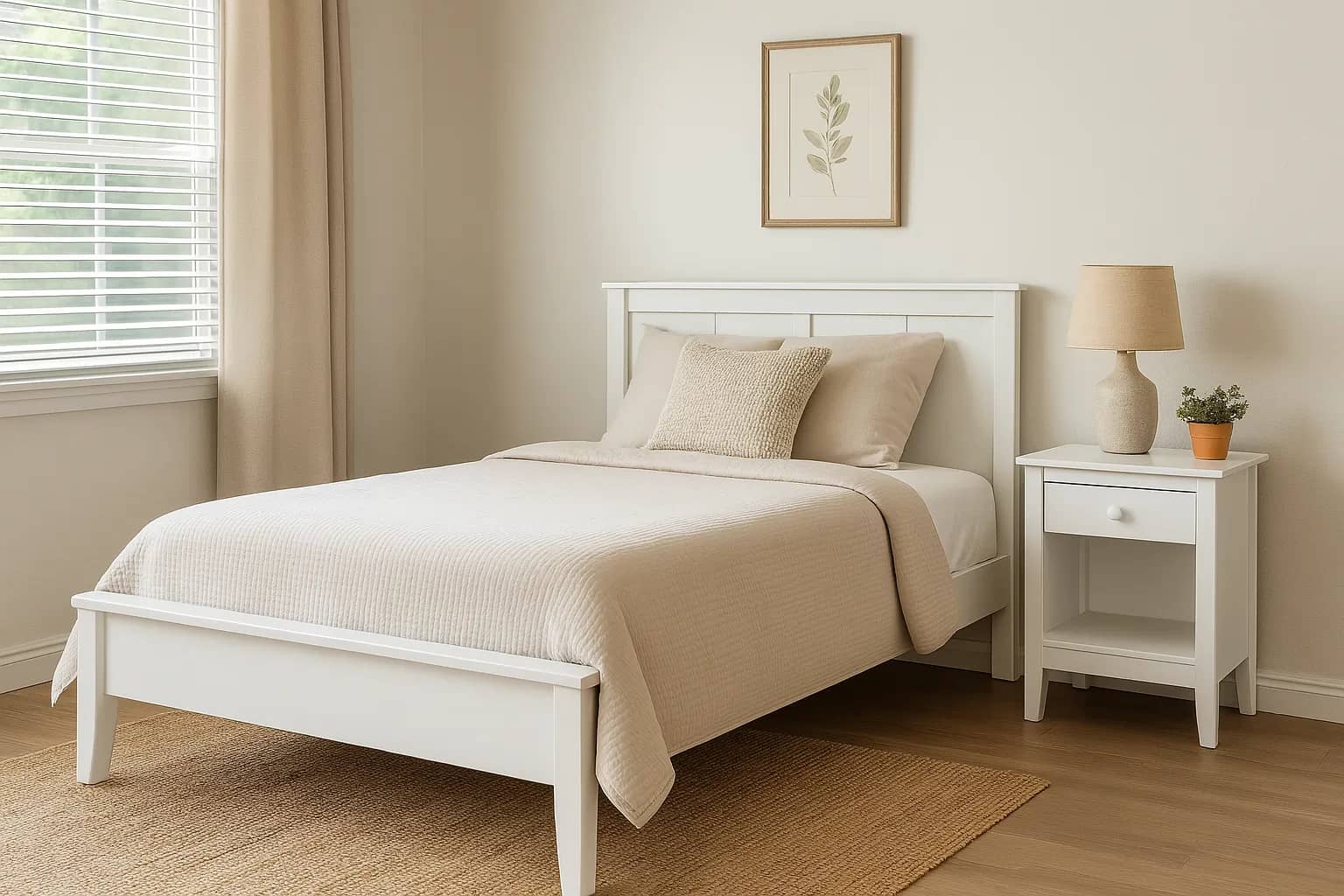 1 Drawer Bedside Nightstand Essential bedside storage with a classic, solid wood design. - view 17