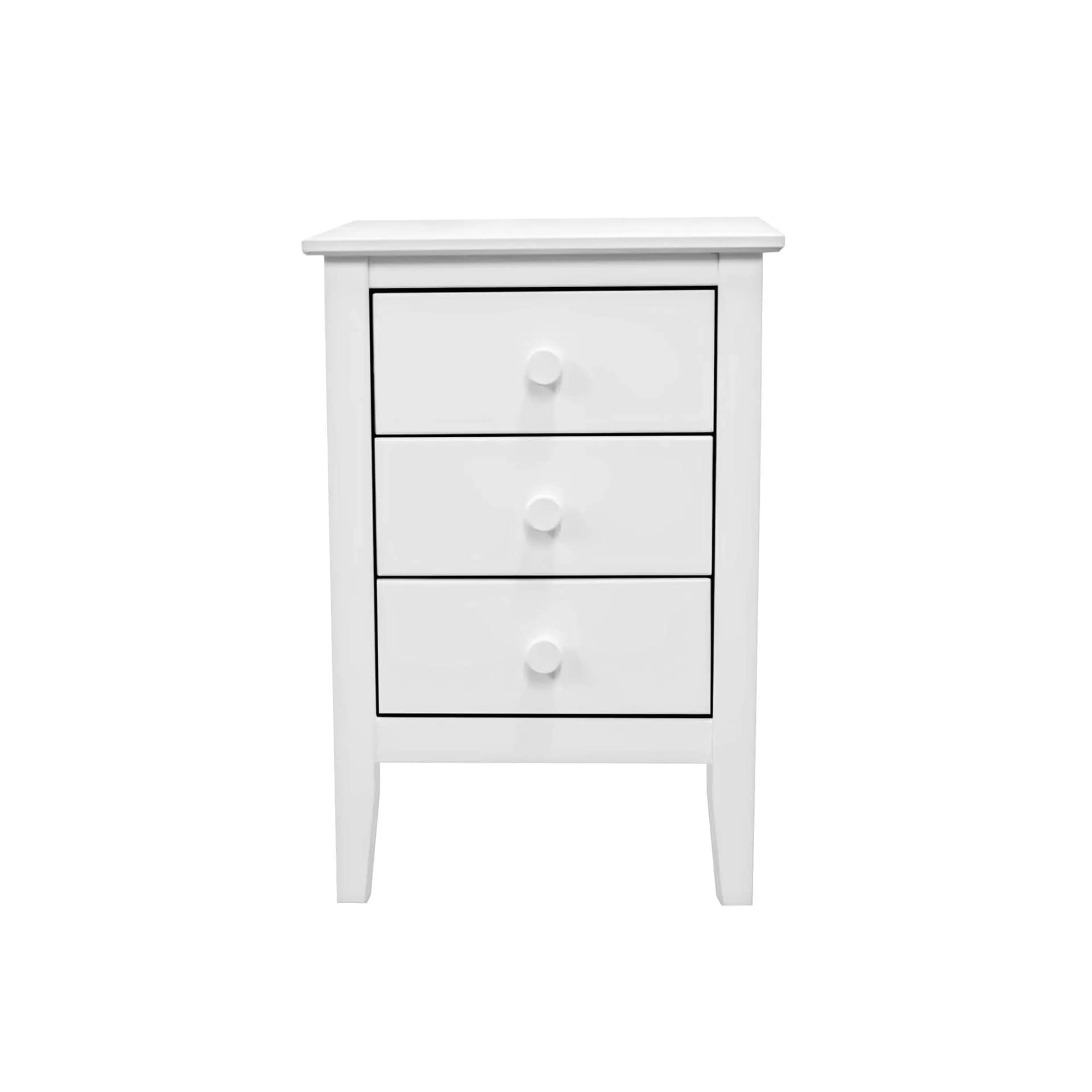 3 Drawer Bedside Nightstand Versatile and elegant solid wood storage for any room. - view 1