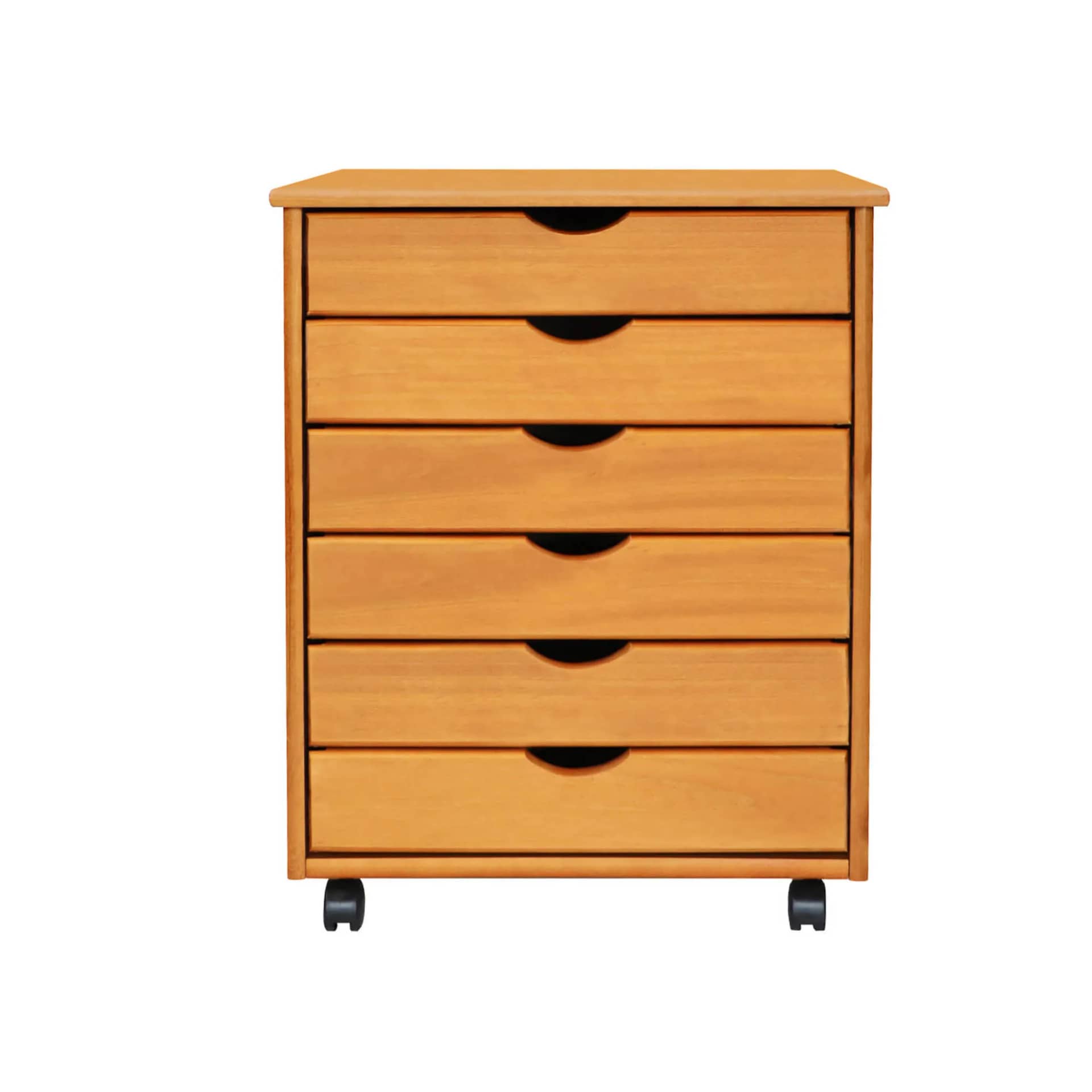 6 Drawer Wide Rolling Cart Go wider for serious craft and office supply storage. - view 1