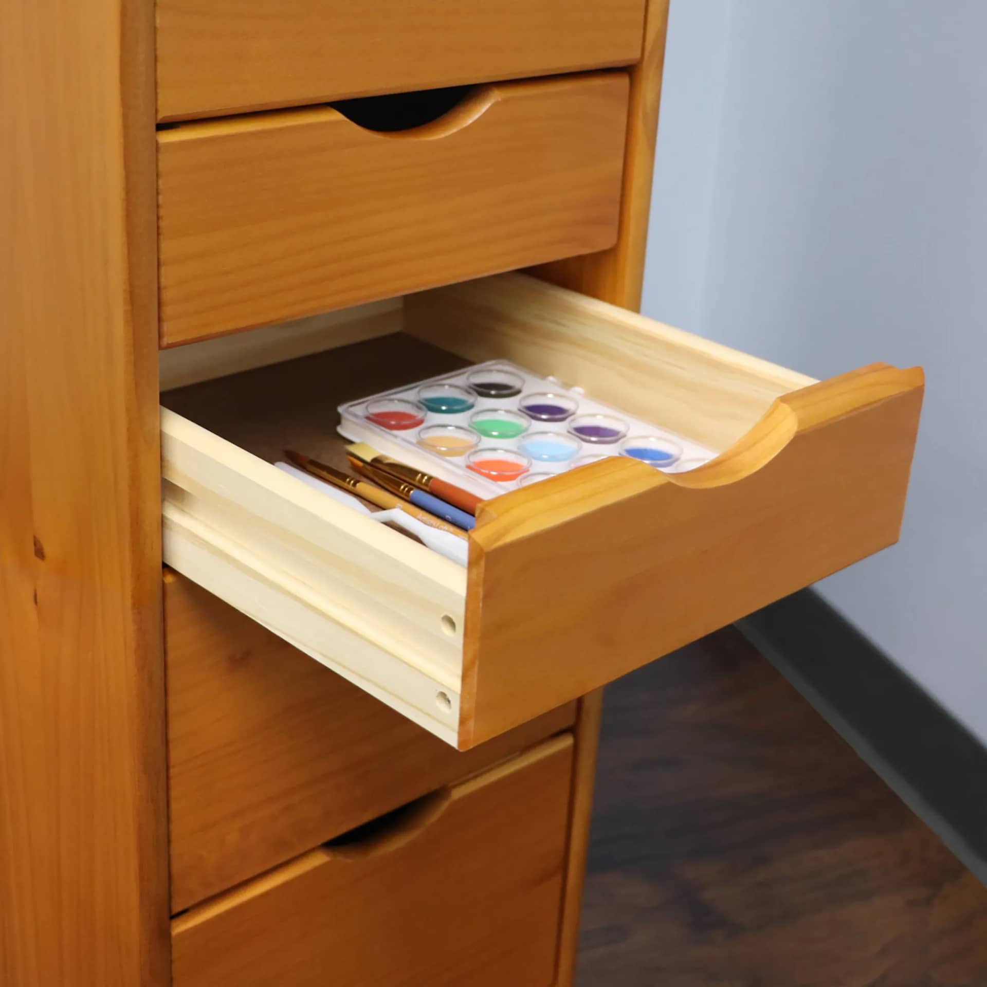 8 Drawer Rolling Cart Maximize your space with eight drawers for superior storage. - view 4
