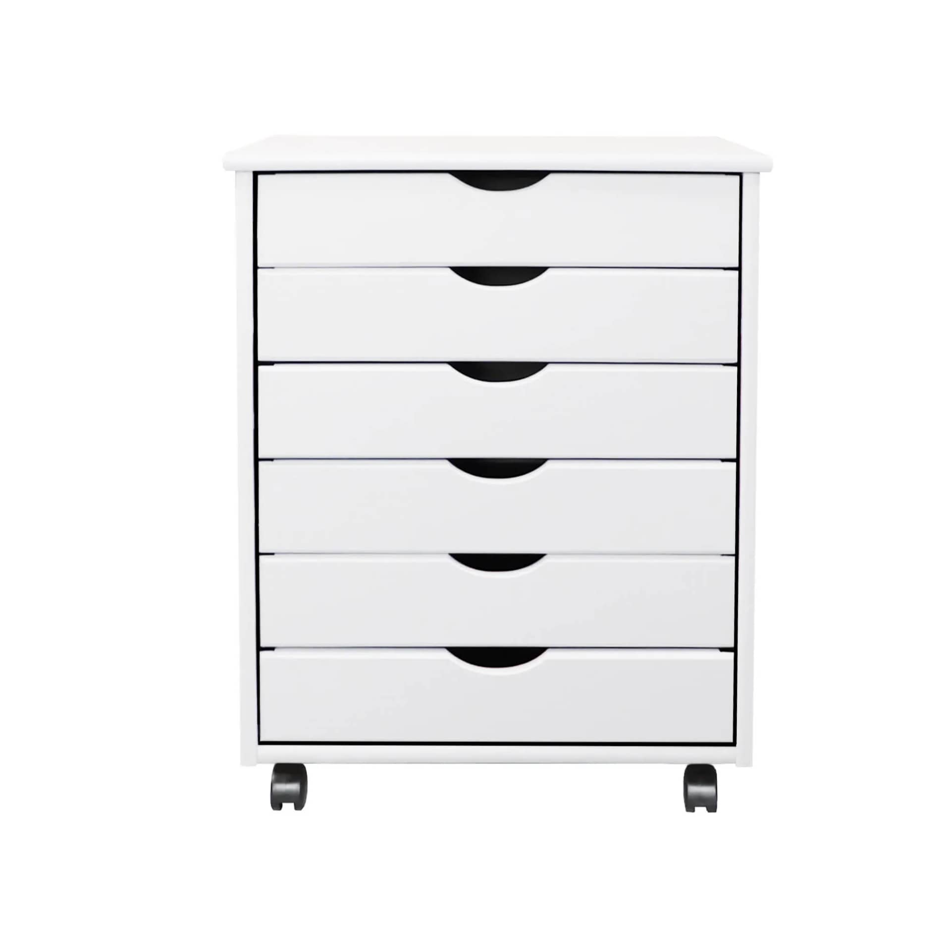 6 Drawer Wide Rolling Cart Go wider for serious craft and office supply storage. - view 7