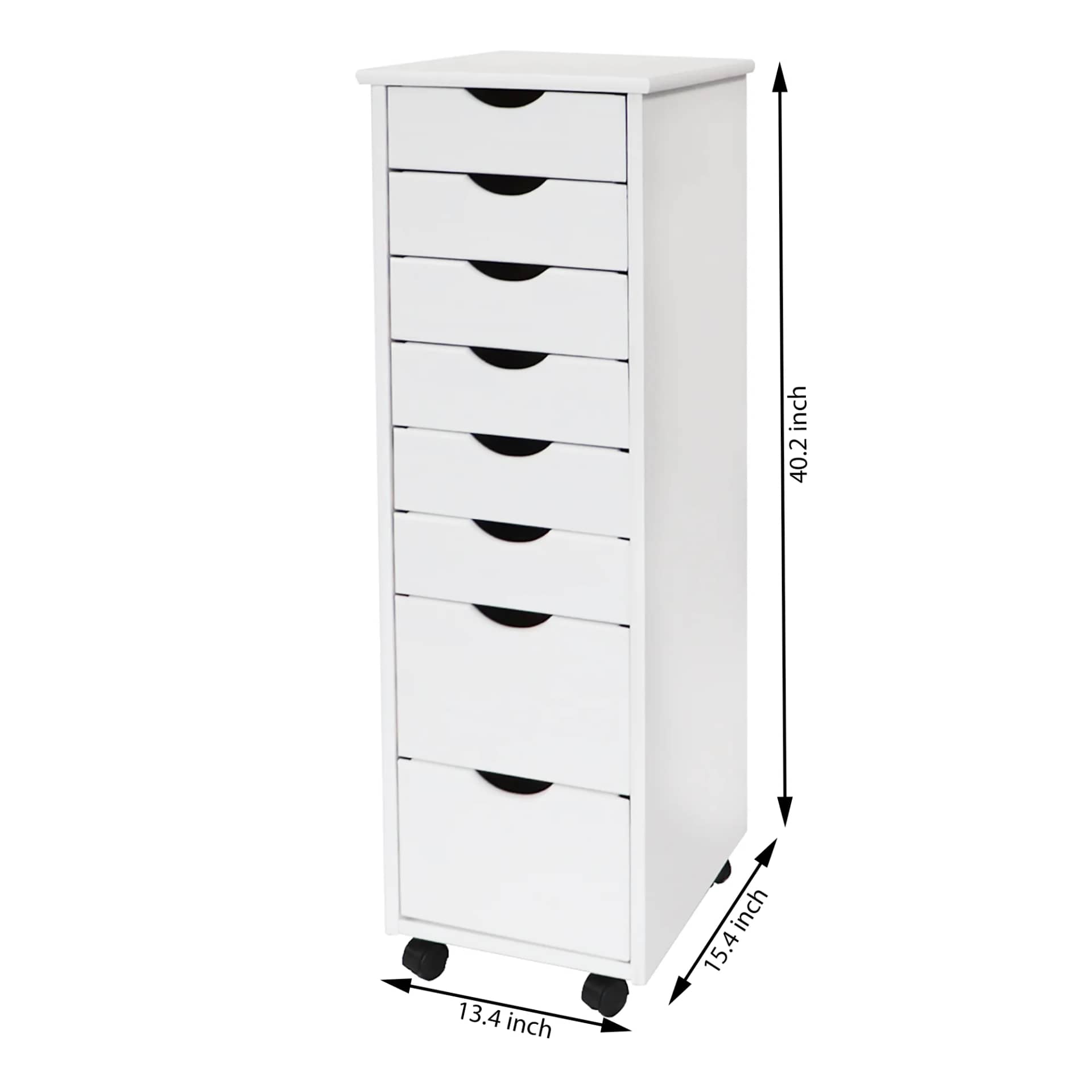 8 Drawer Rolling Cart Maximize your space with eight drawers for superior storage. - view 11