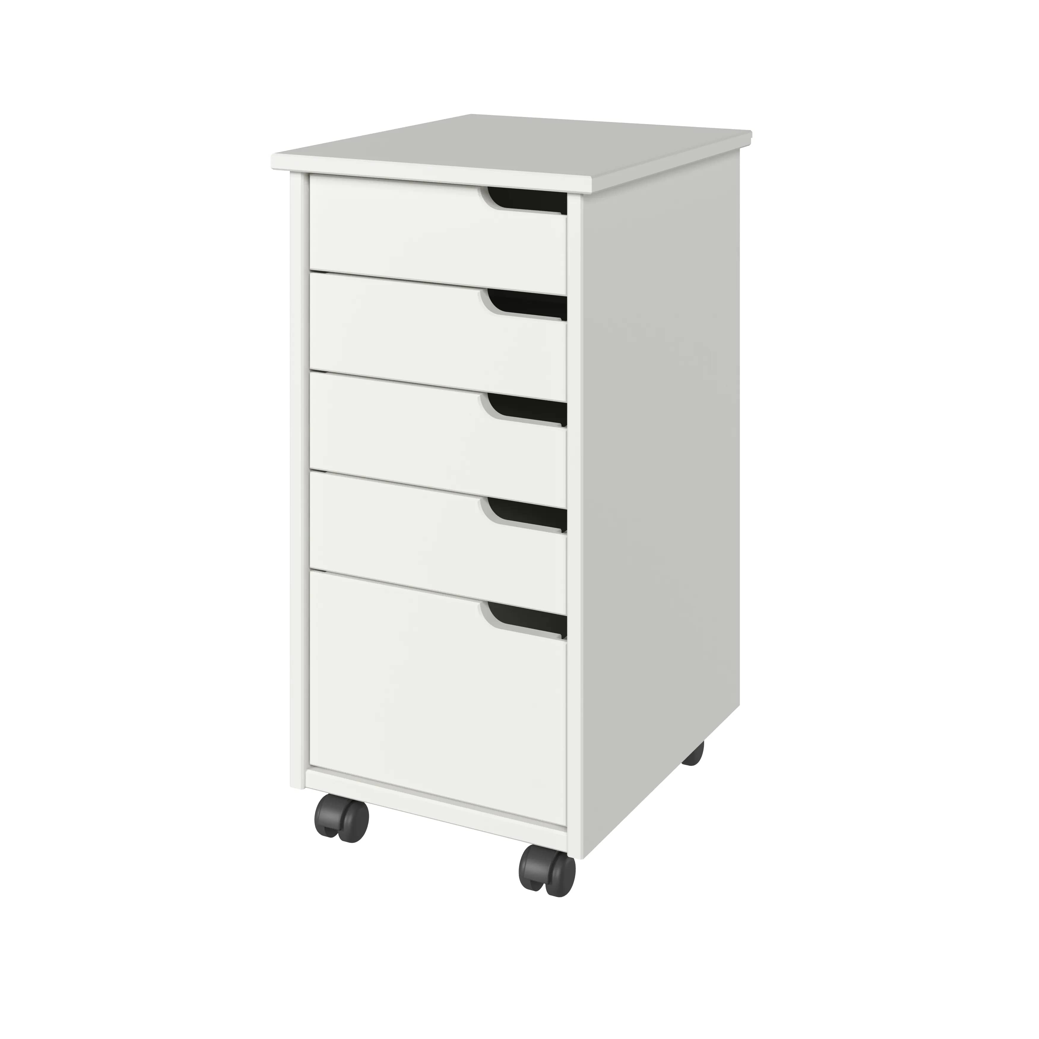 Euro 4+1 Drawer Rolling Cart - view 3