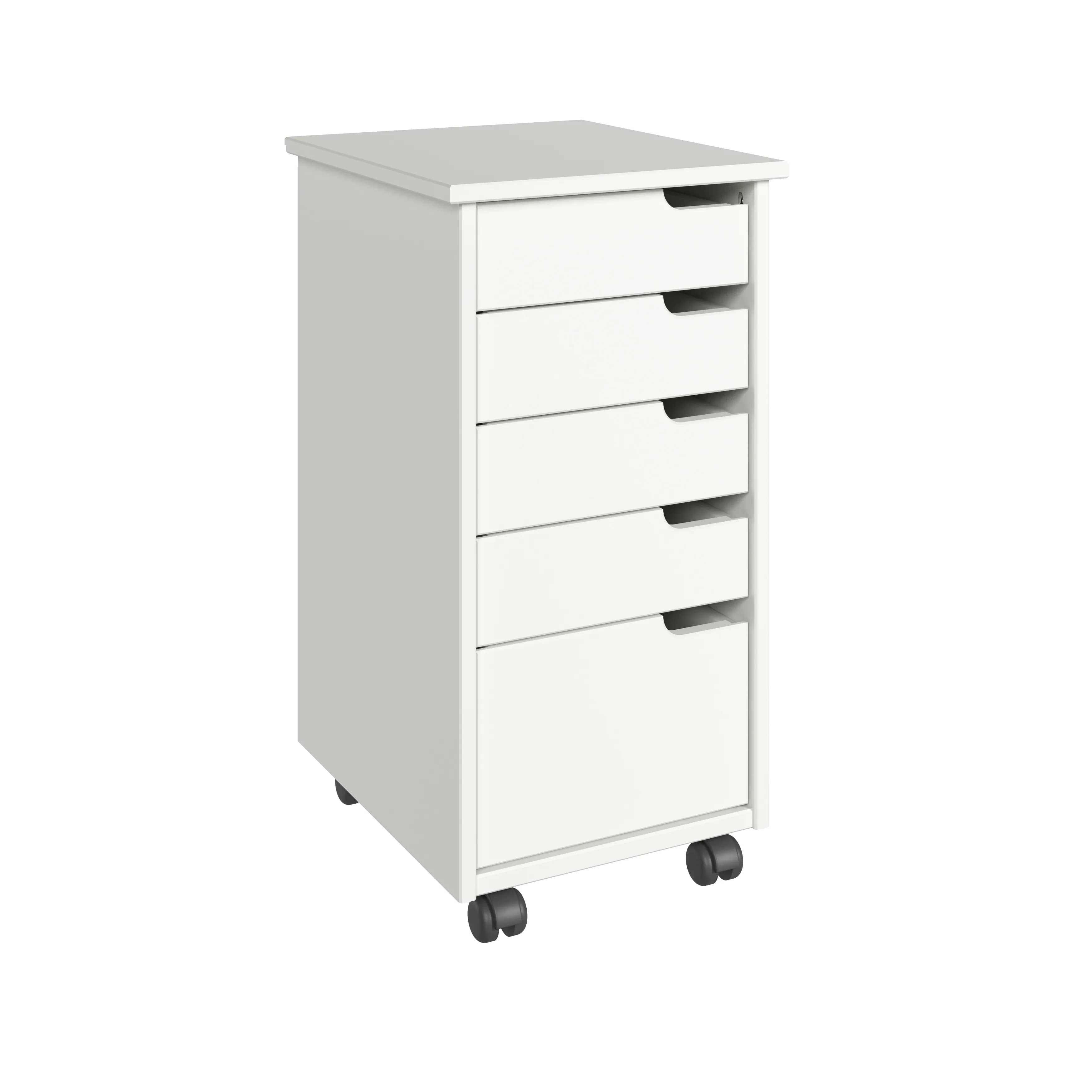 Euro 4+1 Drawer Rolling Cart - view 2