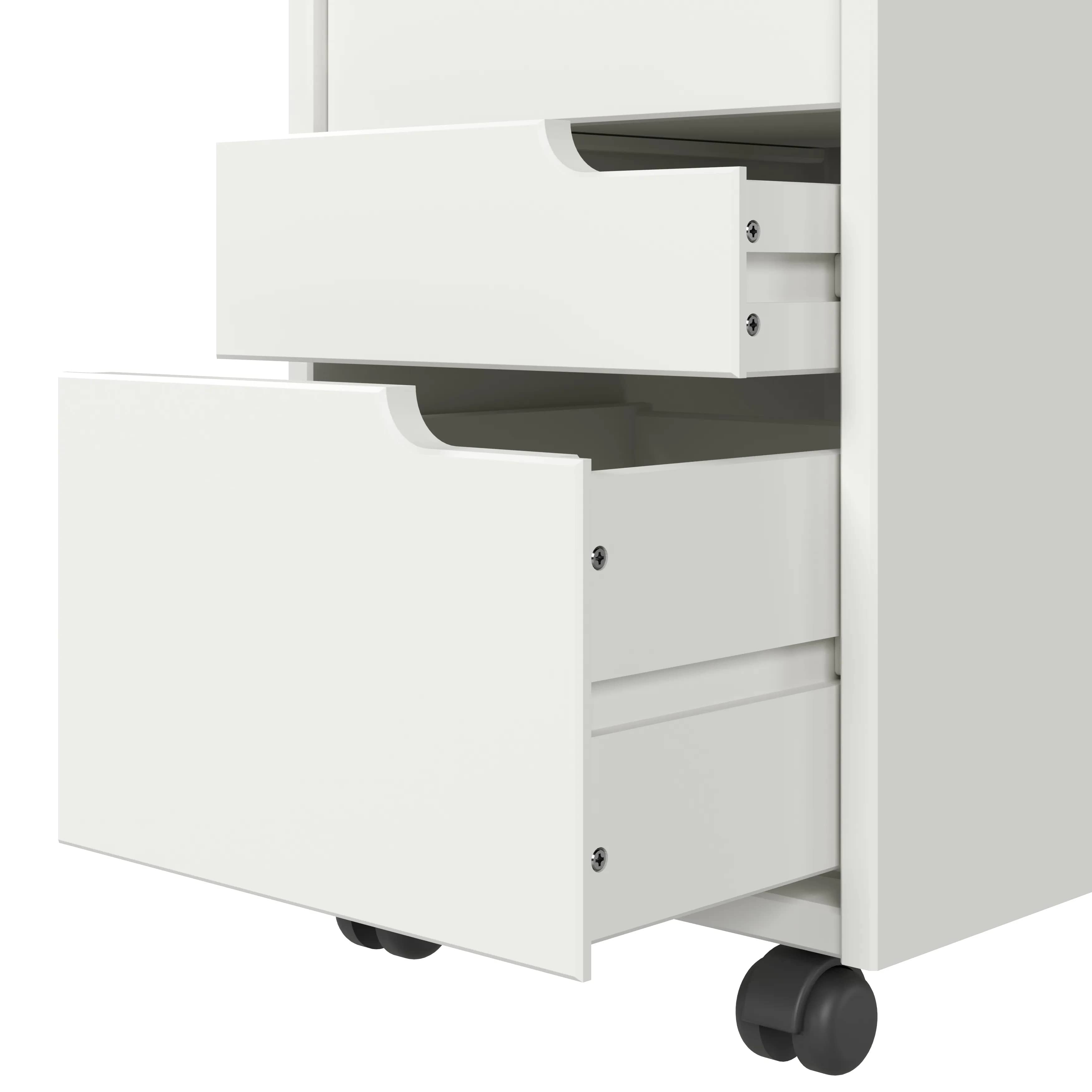 Euro 4+1 Drawer Rolling Cart - view 4