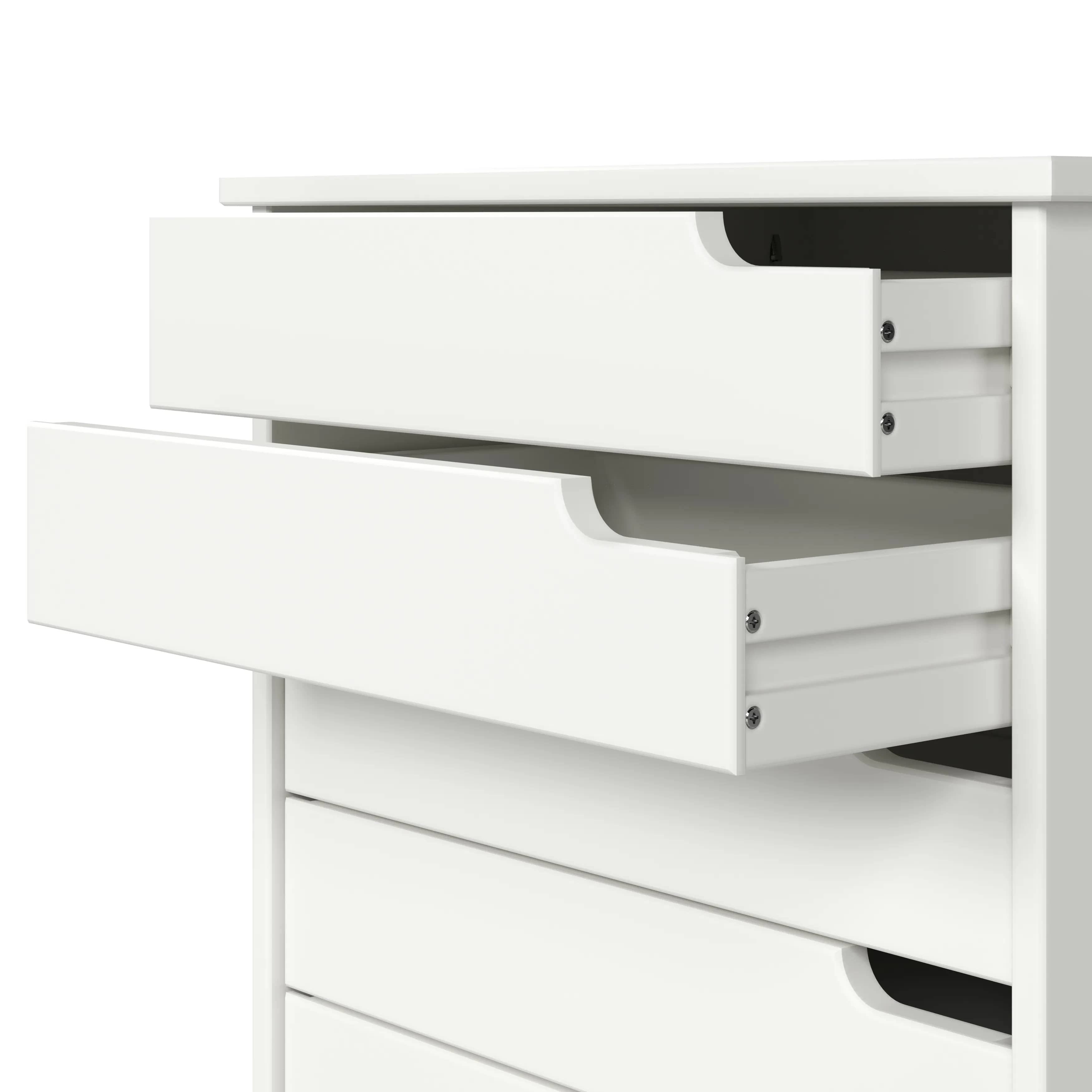 Euro 4+1 Drawer Wide Rolling Cart - view 4