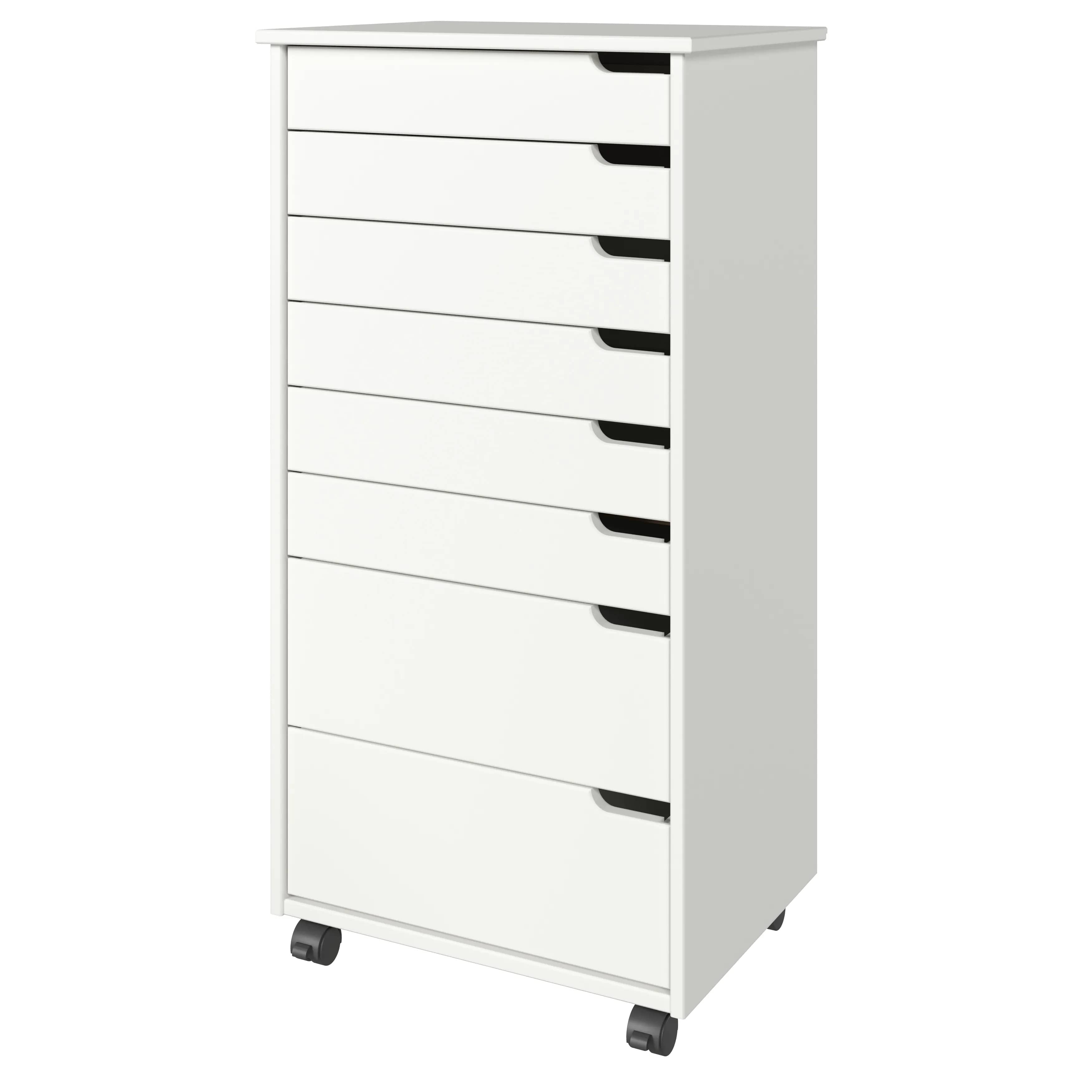 Euro 6+2 Drawer Wide Rolling Cart - view 3