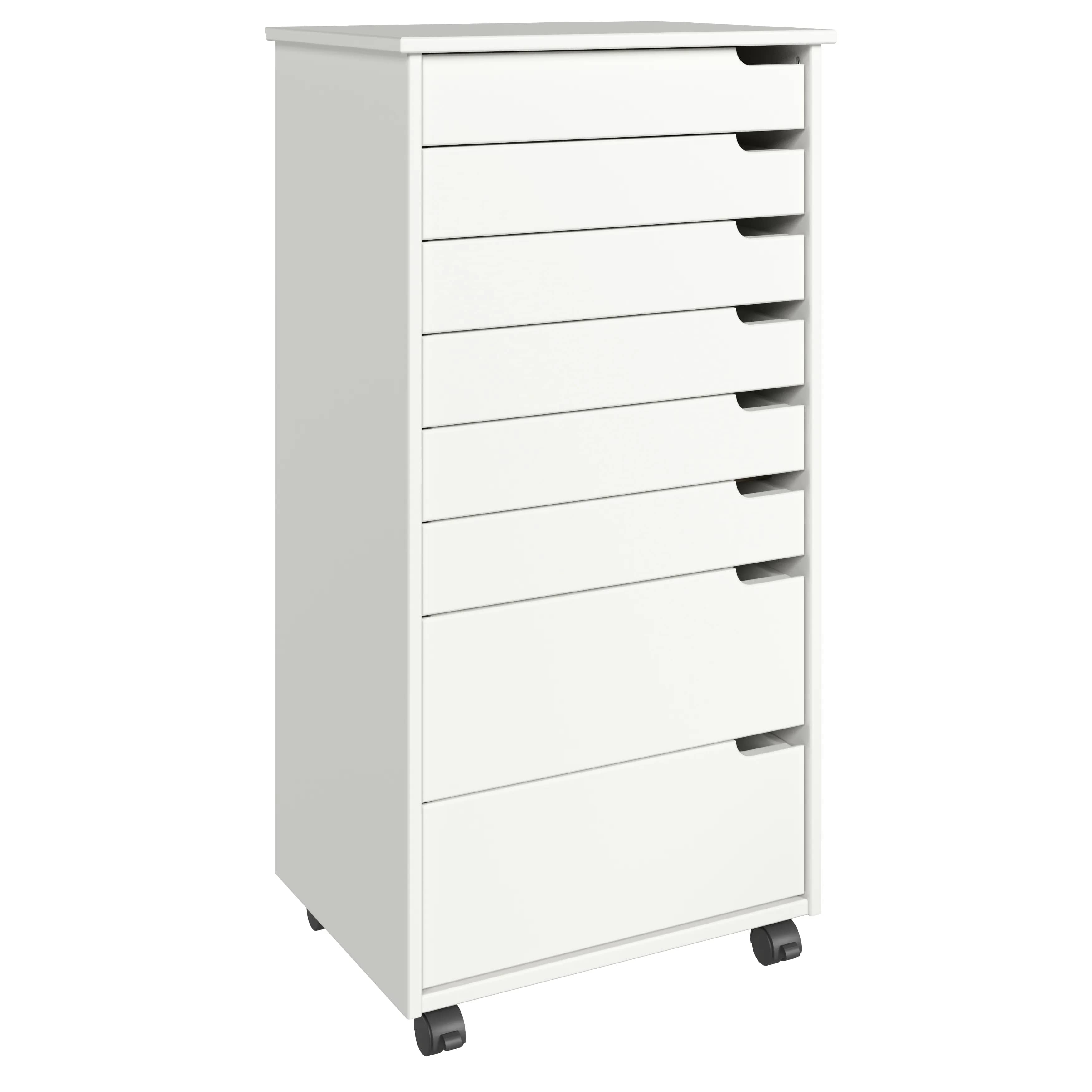 Euro 6+2 Drawer Wide Rolling Cart - view 2
