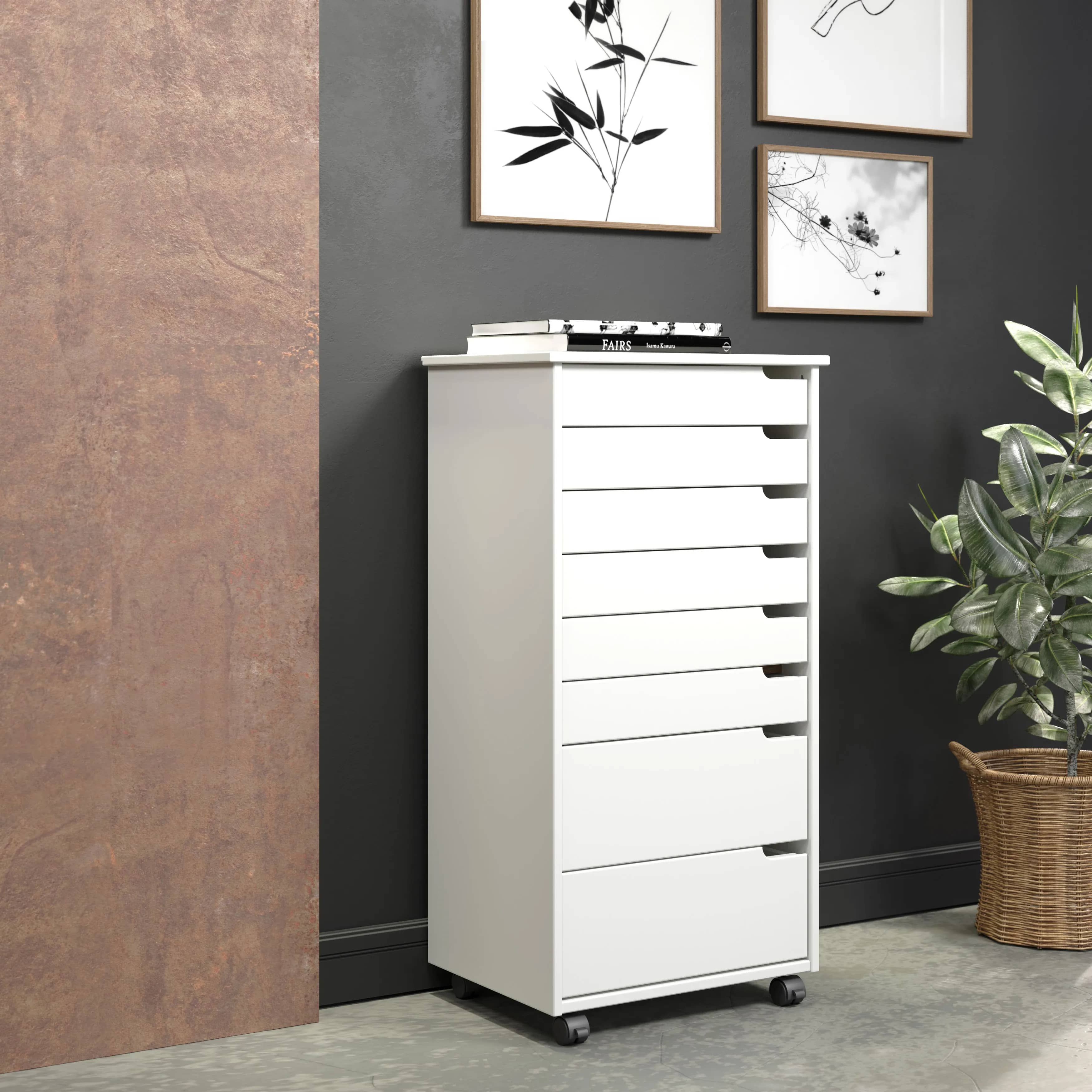 Euro 6+2 Drawer Wide Rolling Cart - view 5
