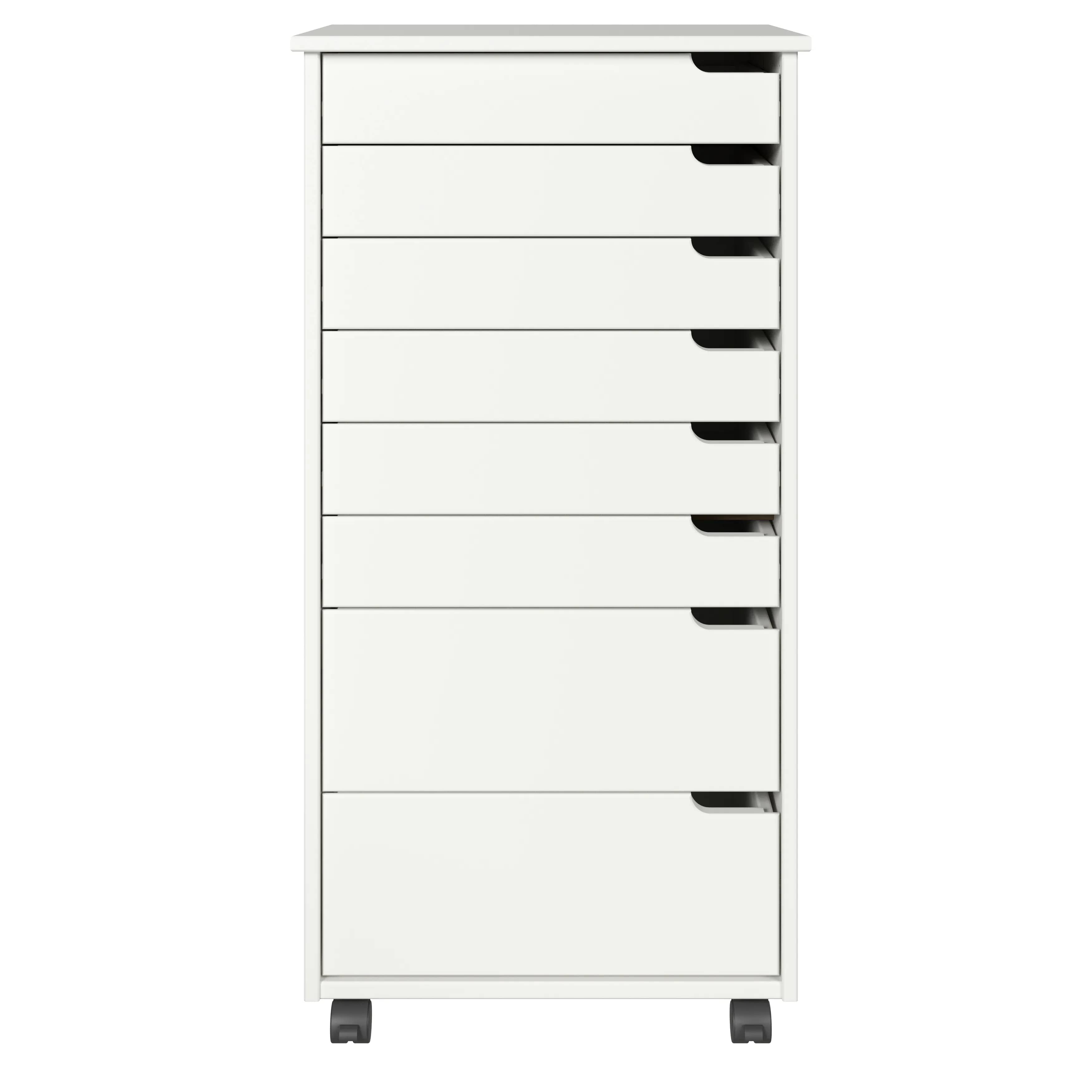 Euro 6+2 Drawer Wide Rolling Cart - view 1