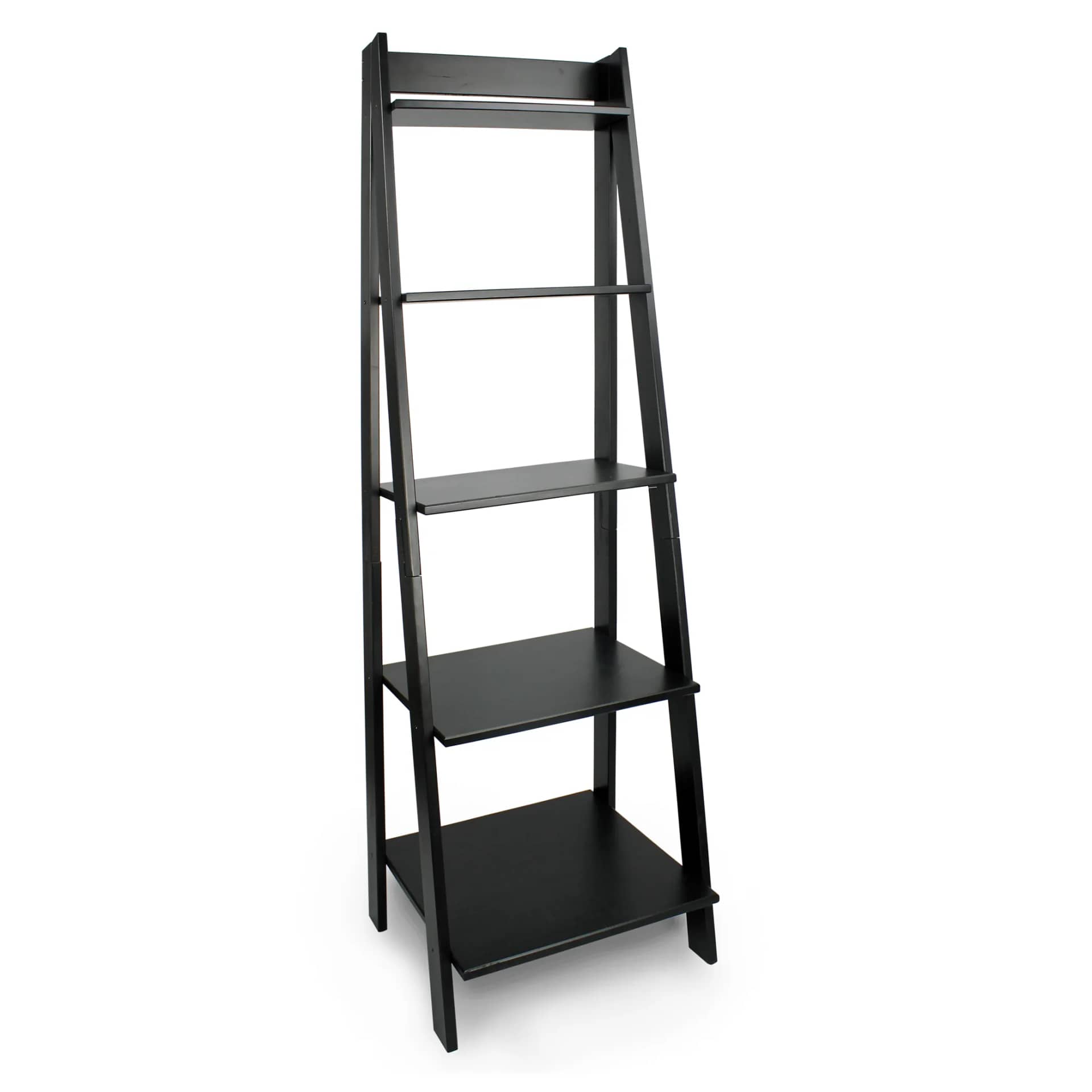 5 Shelf Ladder Bookshelf Stable, free-standing design to elevate any room's decor. - view 1