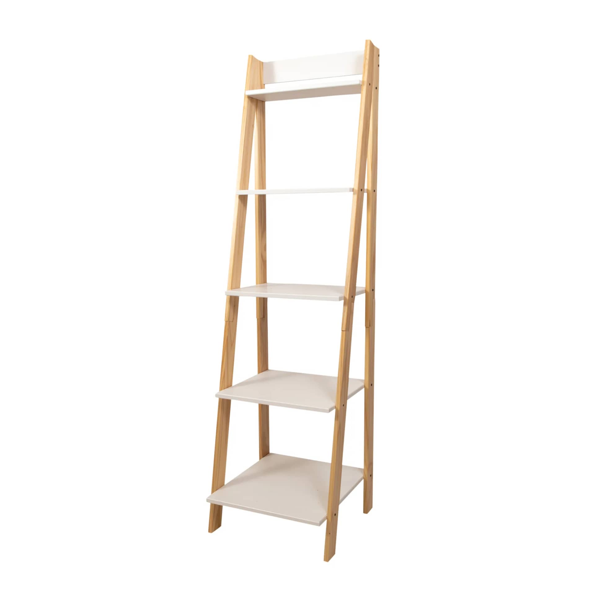5 Shelf Ladder Bookshelf Stable, free-standing design to elevate any room's decor. - view 17
