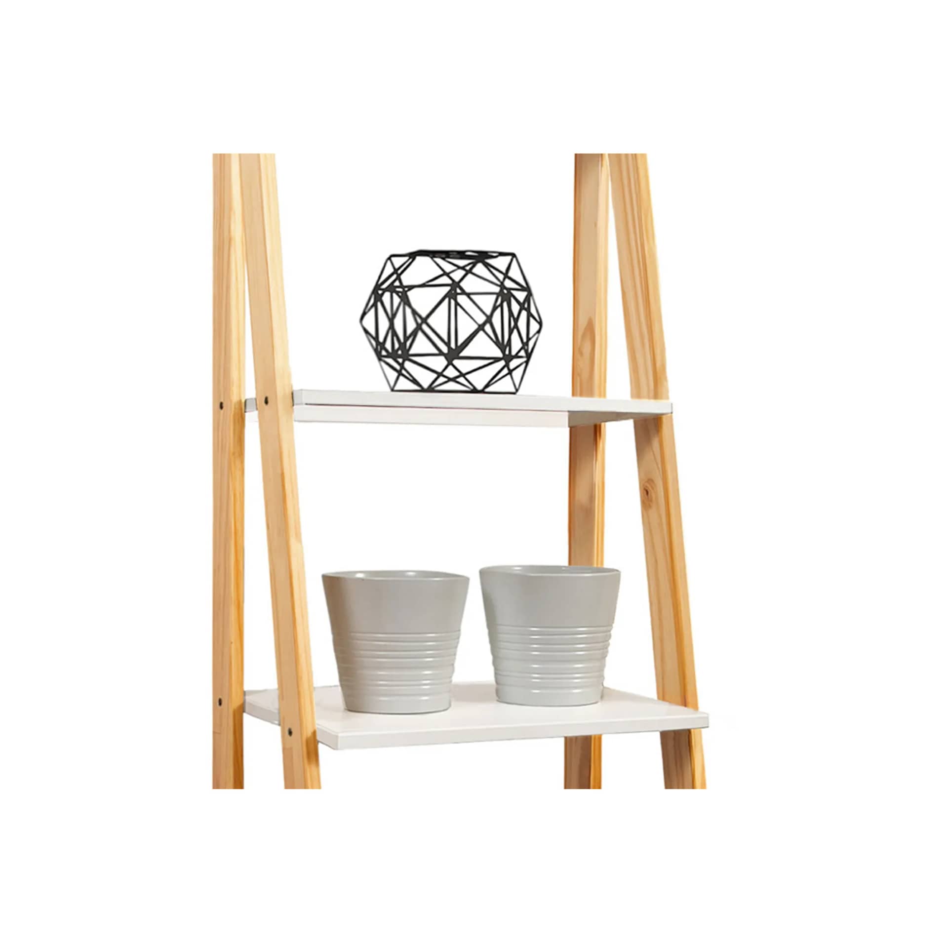 5 Shelf Ladder Bookshelf Stable, free-standing design to elevate any room's decor. - view 20