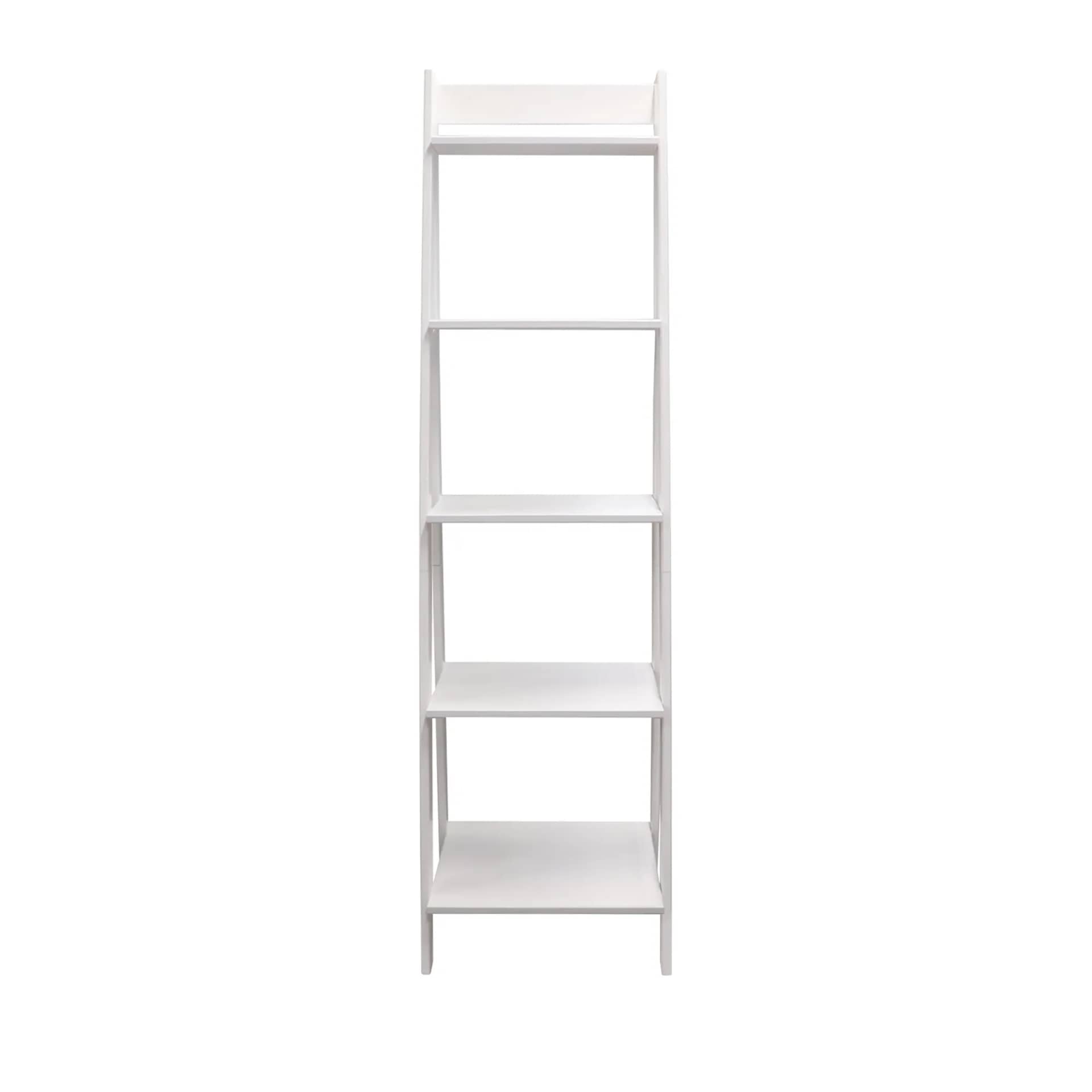 5 Shelf Ladder Bookshelf Stable, free-standing design to elevate any room's decor. - view 7