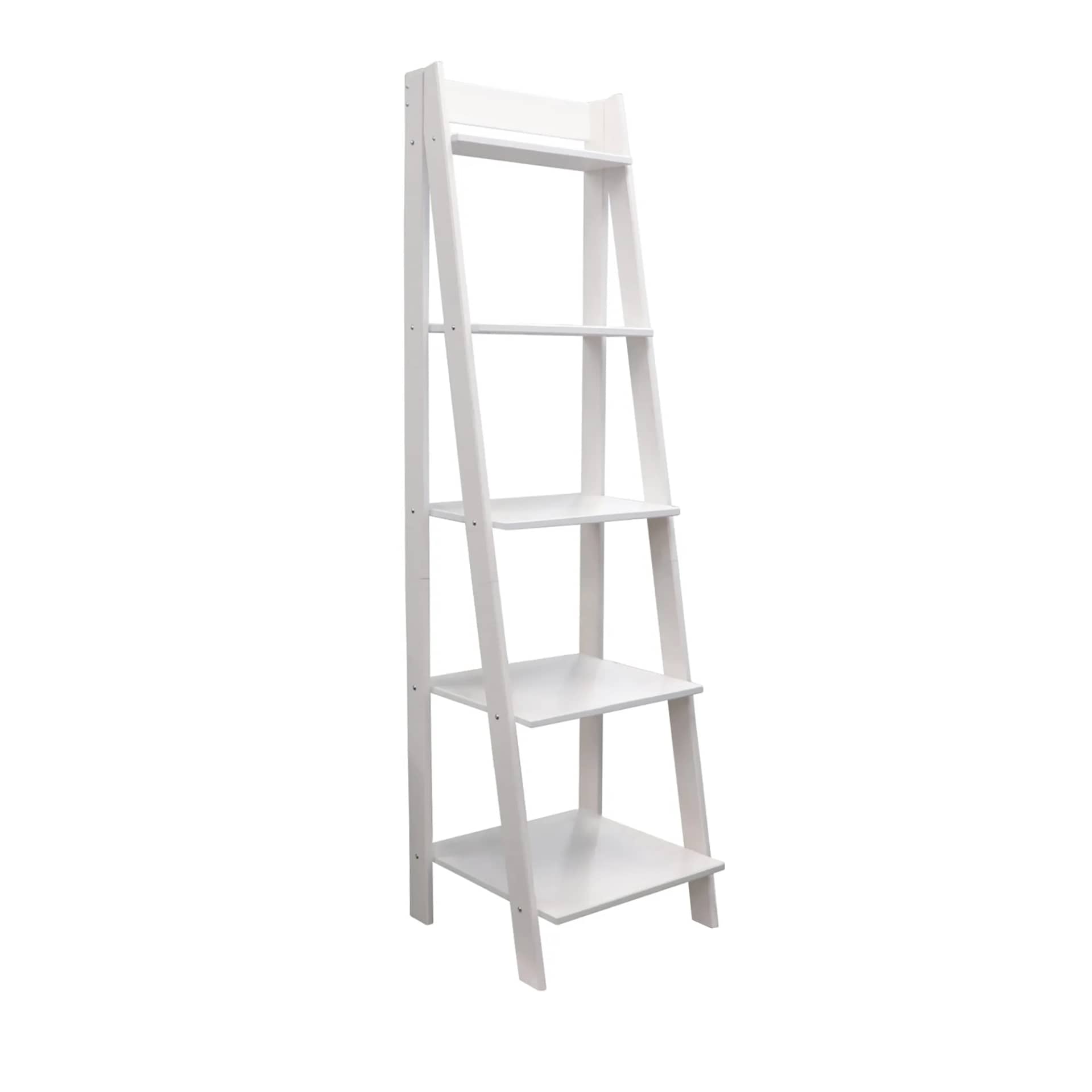 5 Shelf Ladder Bookshelf Stable, free-standing design to elevate any room's decor. - view 8