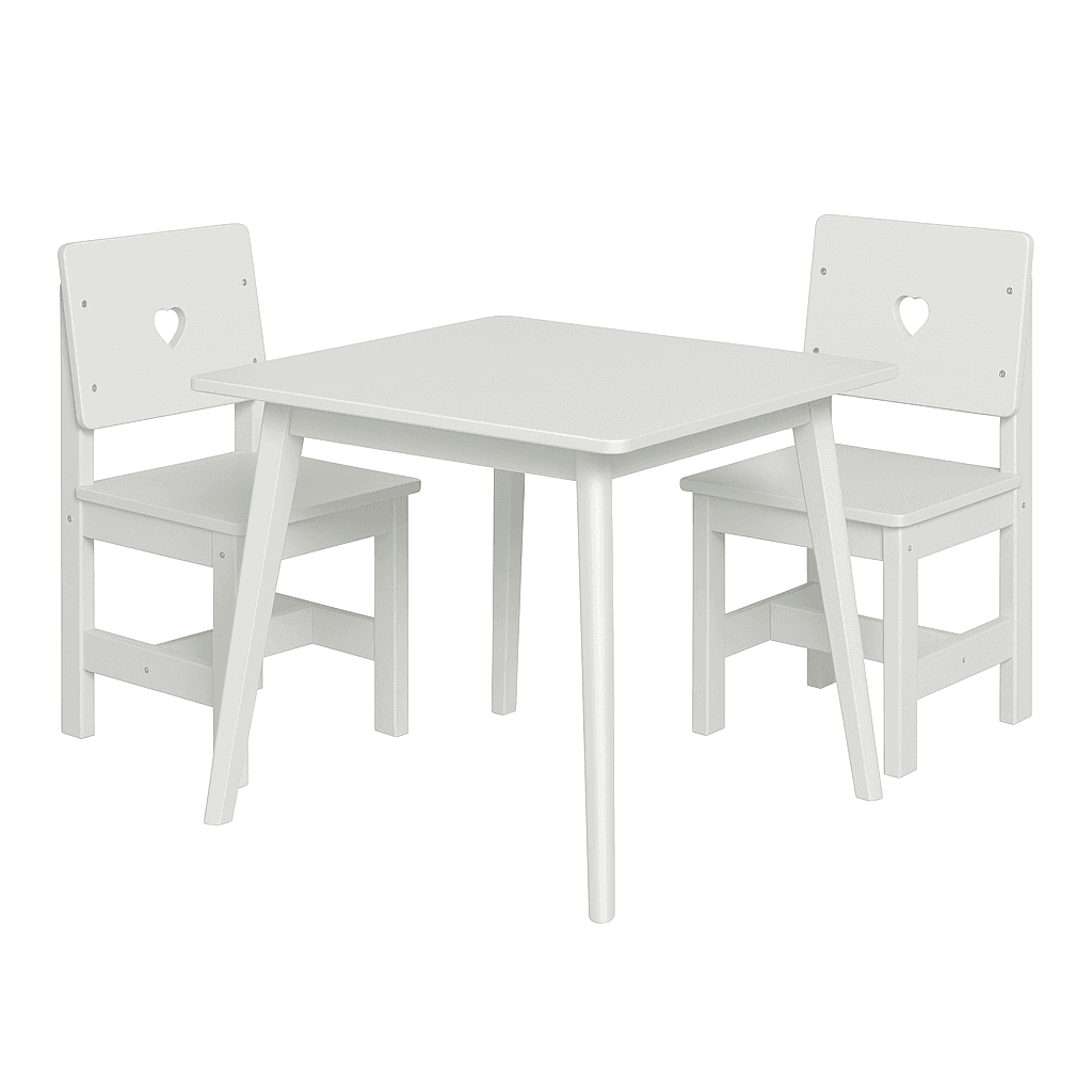 Kids Table and 2 Chairs Set Fun & Durable Play Space for Kids thumbnail