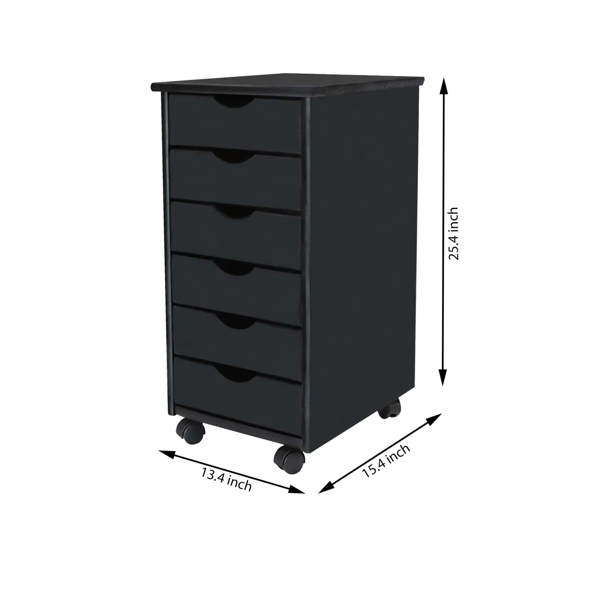 6 Drawer Rolling Cart Your mobile solution for stylish, everyday organization. - view 10
