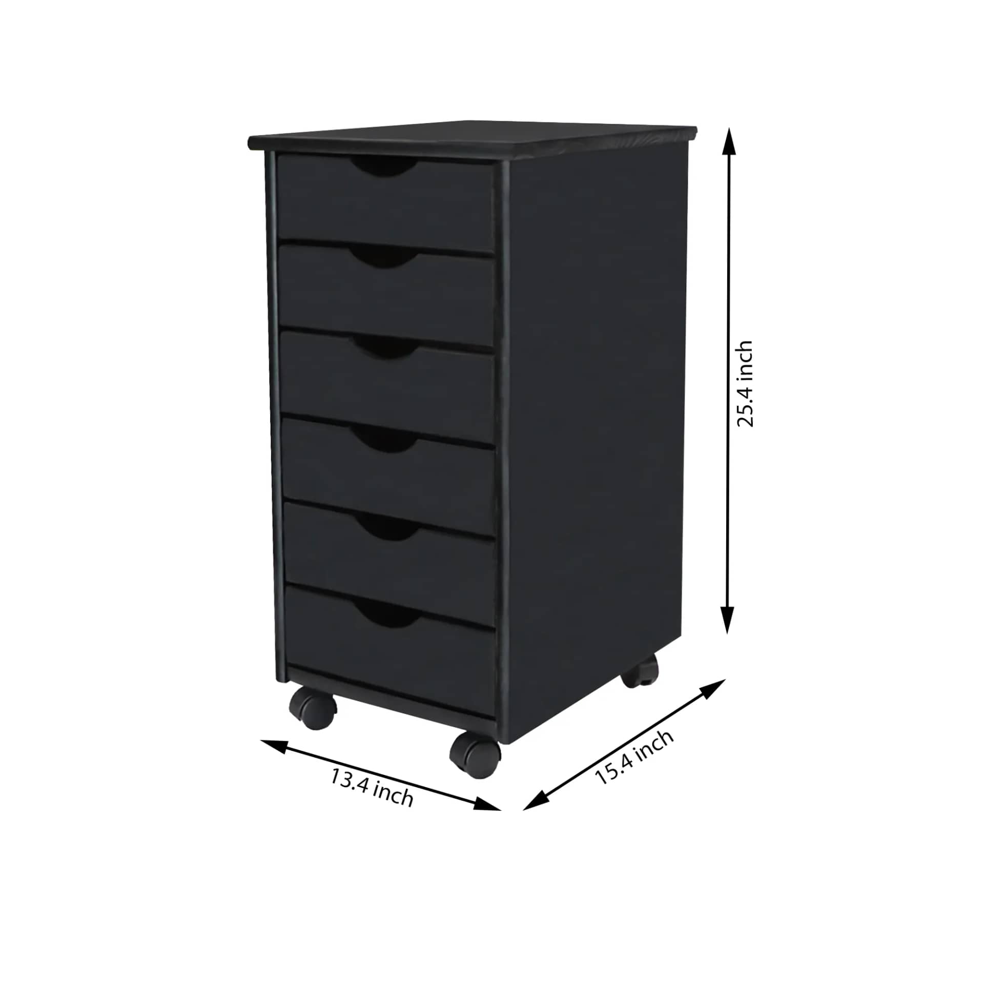 6 Drawer Rolling Cart Your mobile solution for stylish, everyday organization. - view 10