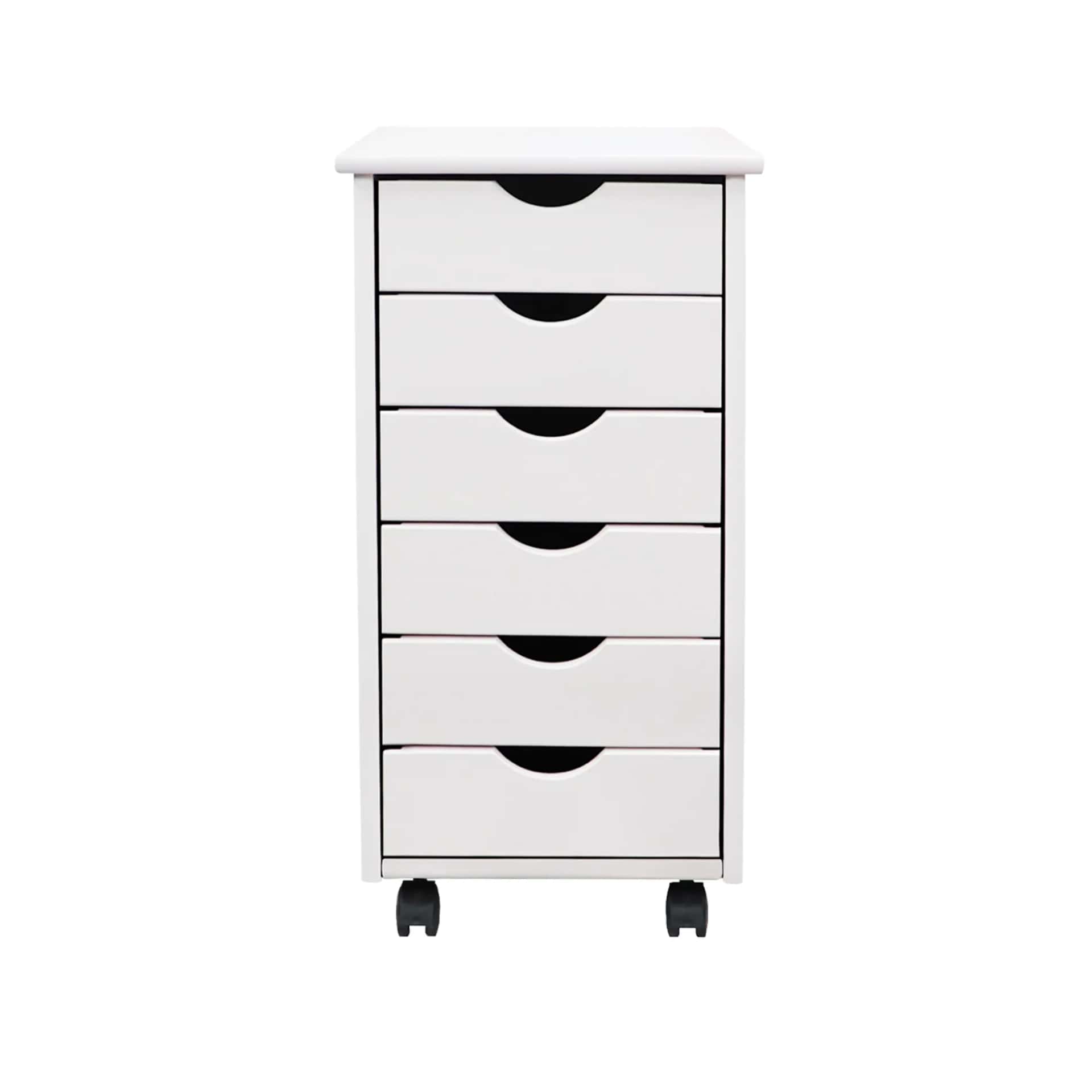 6 Drawer Rolling Cart Your mobile solution for stylish, everyday organization. - view 14