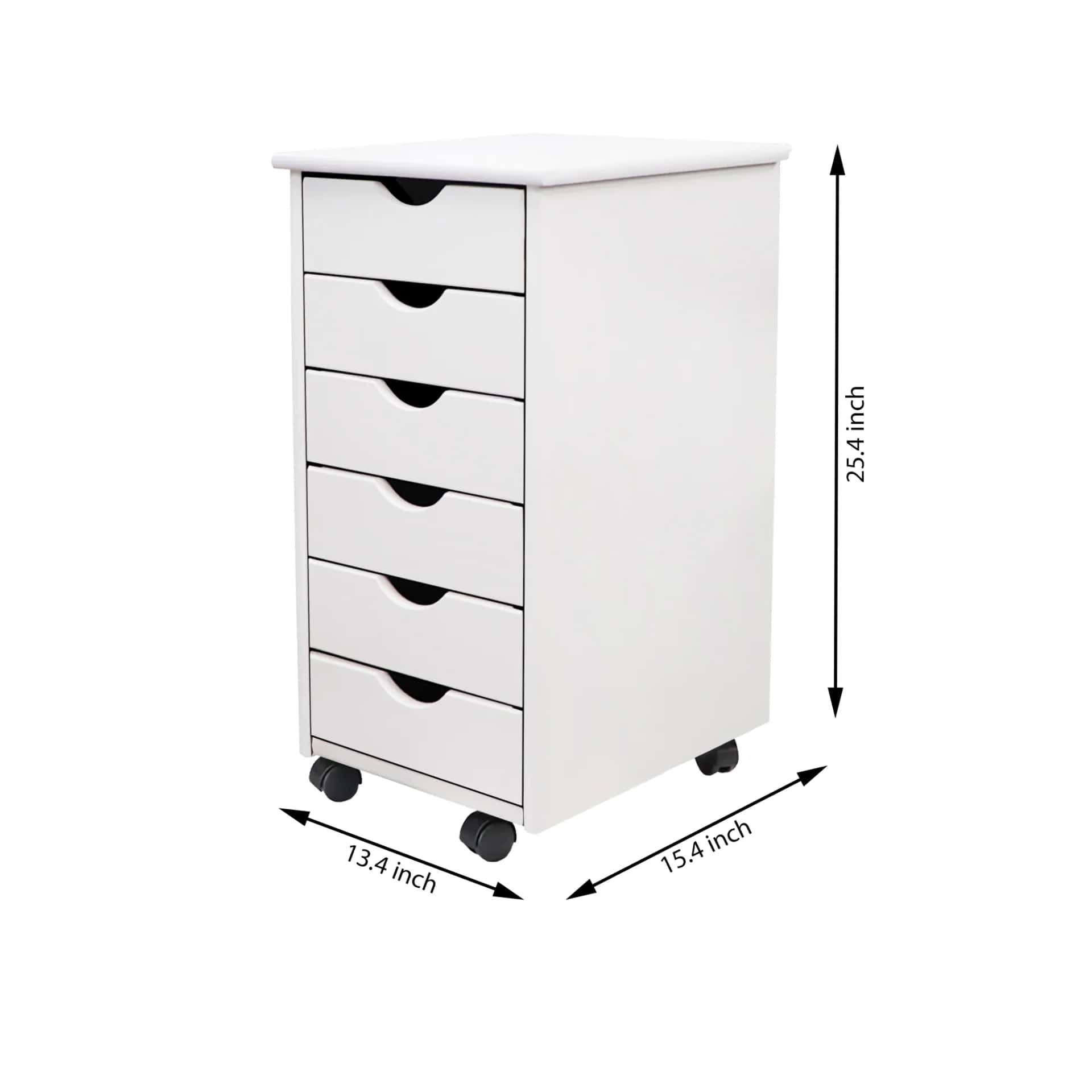 6 Drawer Rolling Cart Your mobile solution for stylish, everyday organization. - view 16
