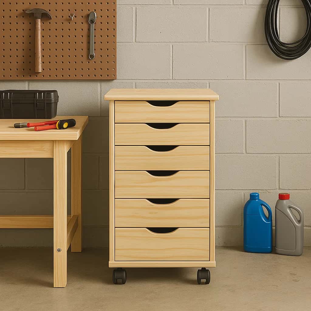 6 Drawer Rolling Cart Your mobile solution for stylish, everyday organization. - view 25