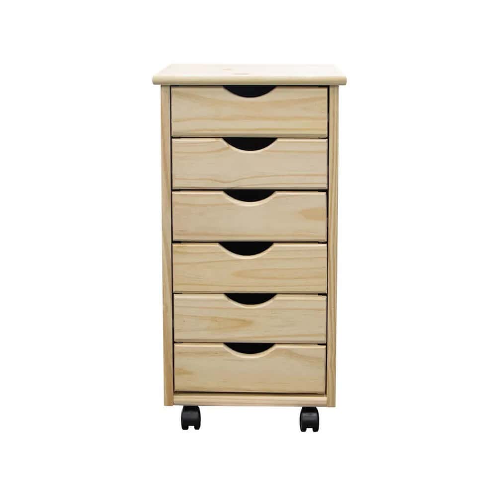 6 Drawer Rolling Cart Your mobile solution for stylish, everyday organization. - view 20