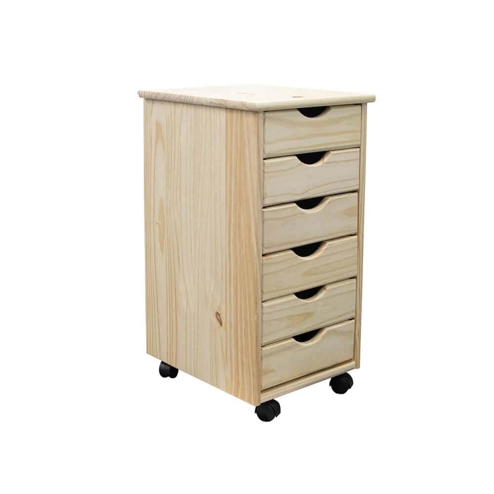 6 Drawer Rolling Cart Your mobile solution for stylish, everyday organization. - view 21