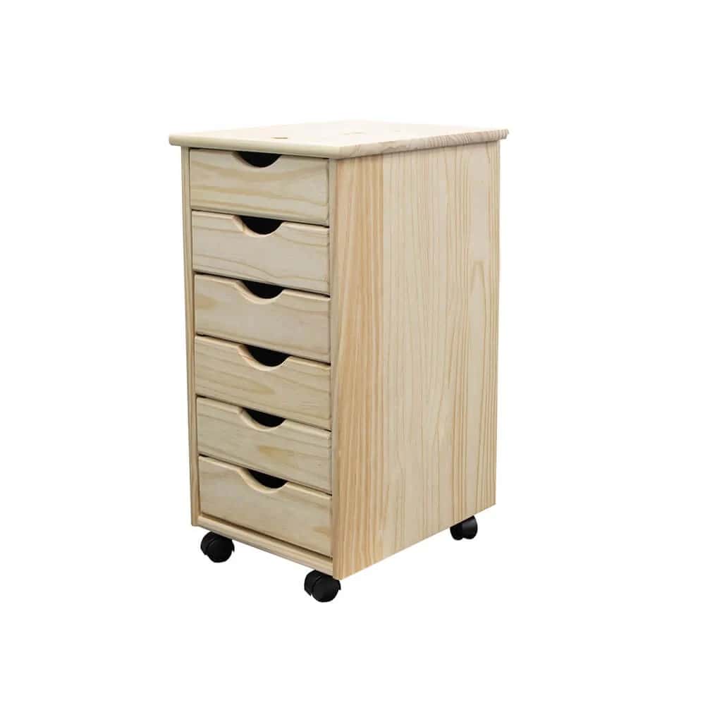 6 Drawer Rolling Cart Your mobile solution for stylish, everyday organization. - view 22