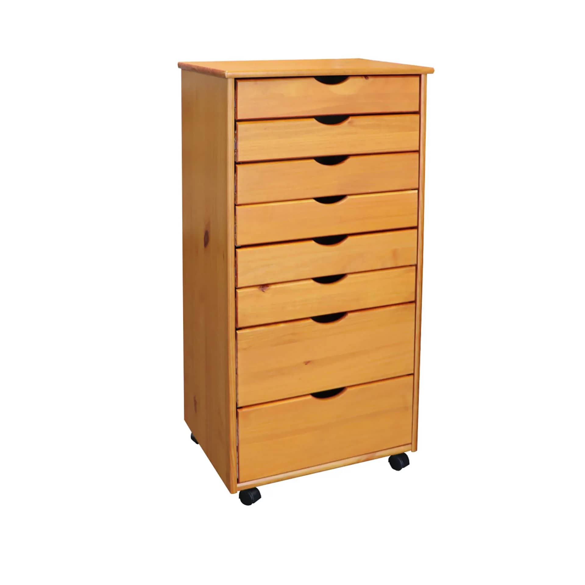 8 Drawer Wide Rolling Cart Ultimate organization with a versatile 6+2 drawer layout. - view 2