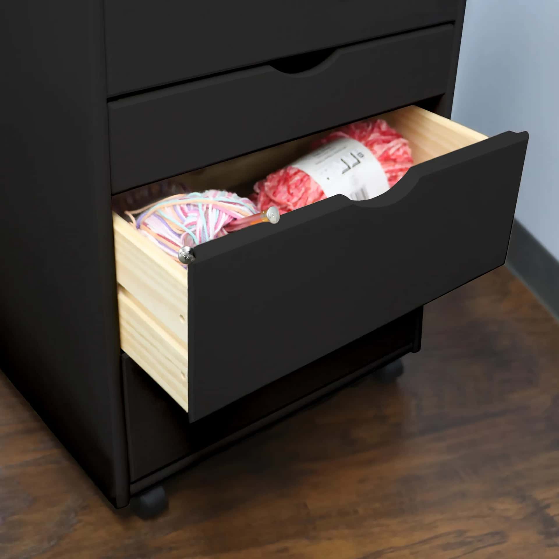 8 Drawer Wide Rolling Cart Ultimate organization with a versatile 6+2 drawer layout. - view 8