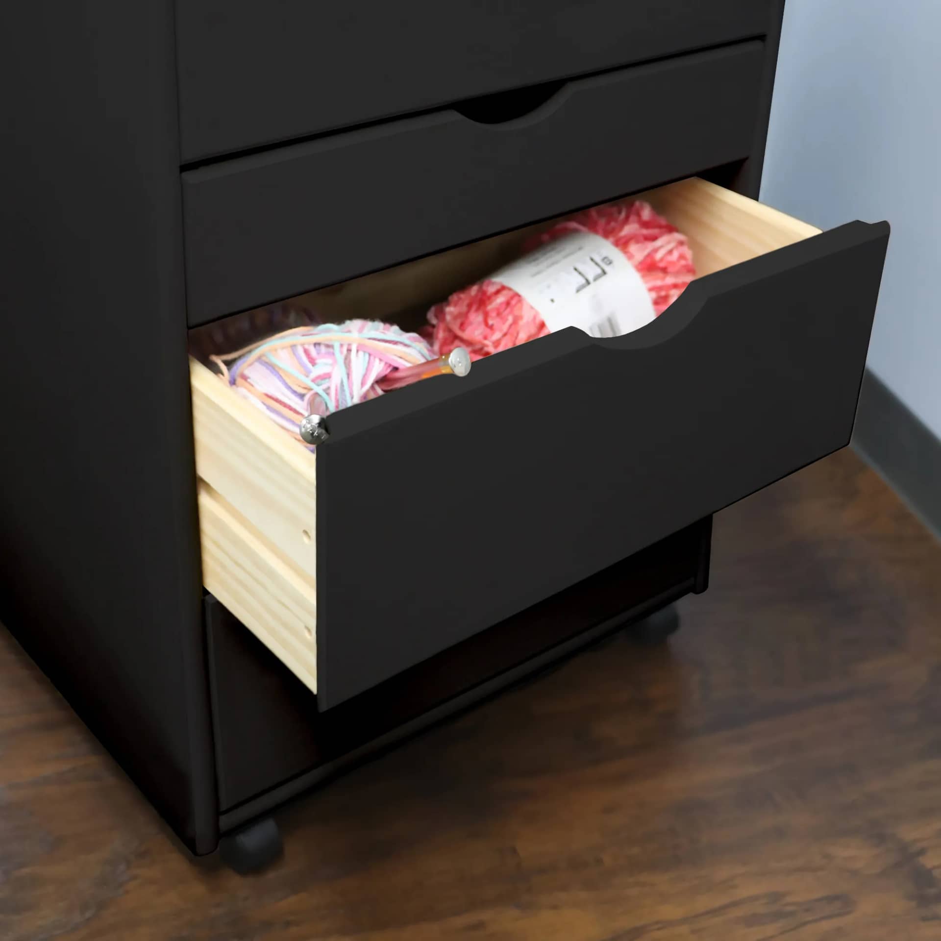 8 Drawer Wide Rolling Cart Ultimate organization with a versatile 6+2 drawer layout. - view 8